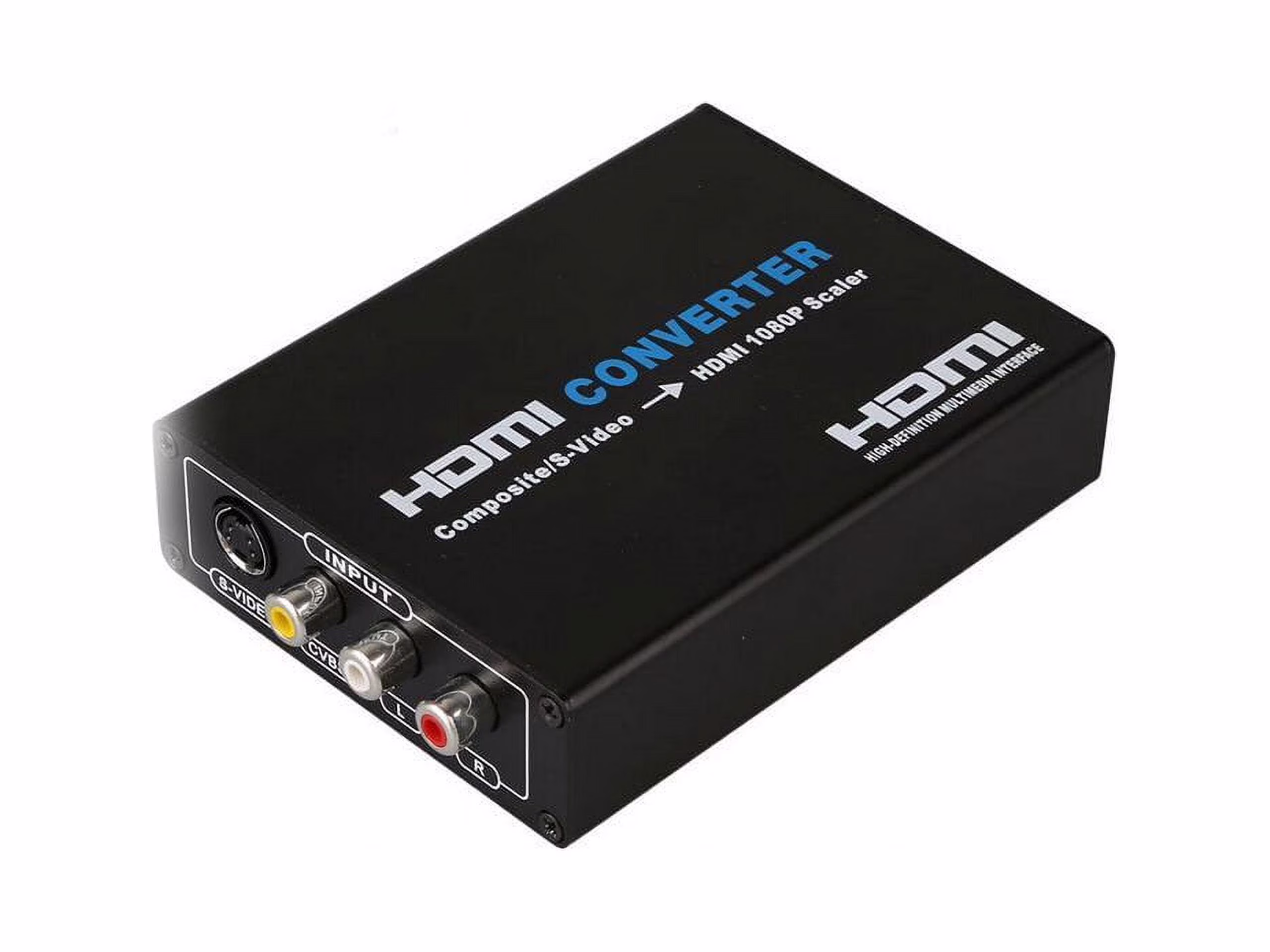 Av+s-video to hdmi S port to HDMI AV HDMI S-VIDEO HD full 1080P splitter S-Video & Composite RCA to HDMI Converter AV Adapter - R/L Audio - 1080P Scaler
