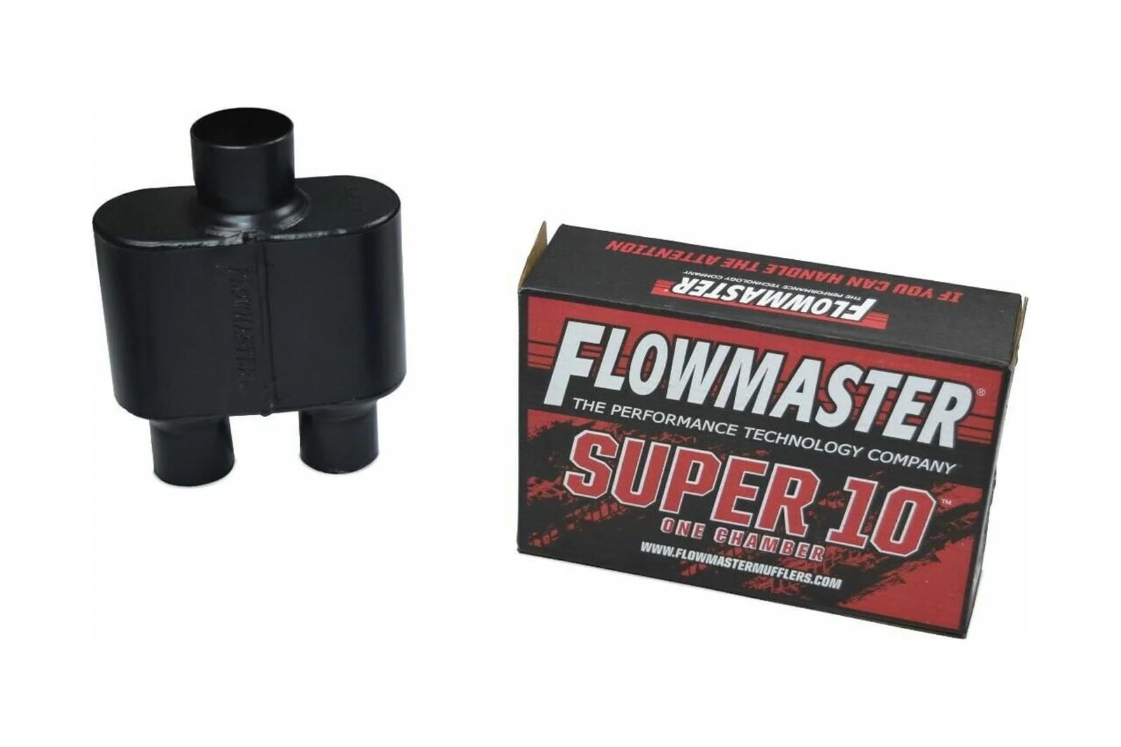 All-Stainless Dual Exhaust Ford F-150 98-03 Flowmaster super 10 Rolled Tip Rear