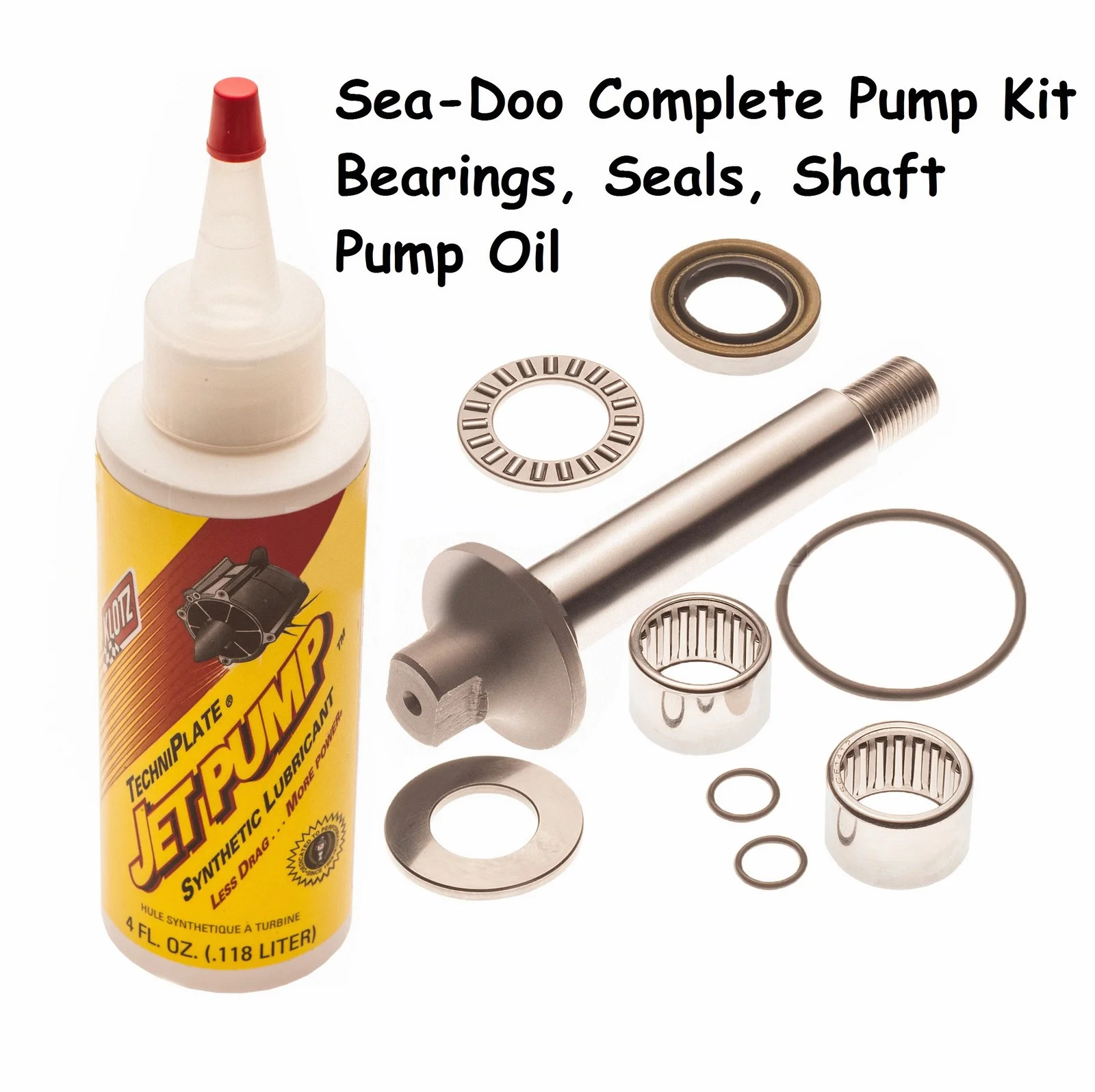 Sea Doo Complete Pump Rebuild Kit Shaft, Bearings And Oil 717 720 GTI SPX XP