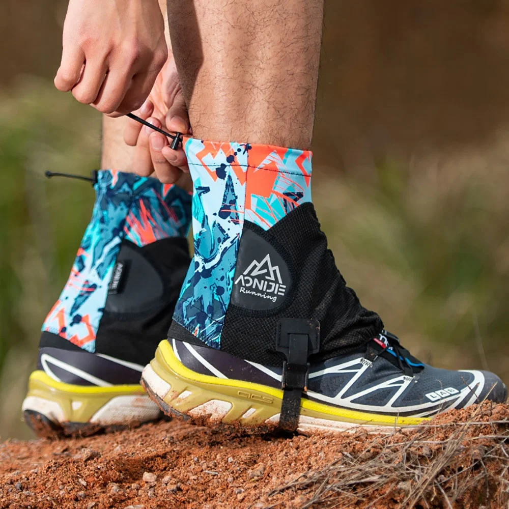 AONIJIE Low Trail Gaiters Reflective Ankle Gators Protective Shoe Covers with UV Protection