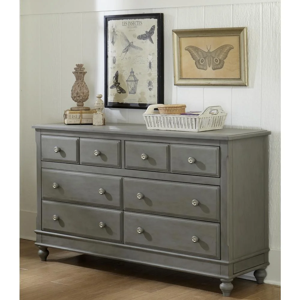 NE Kids Lake House 8 Drawer Dresser in Stone