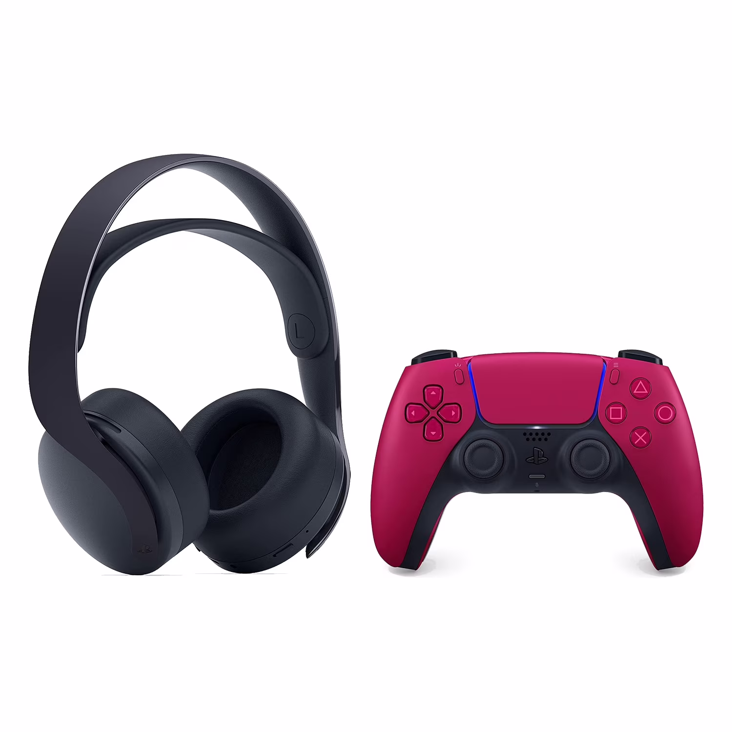 Sony PlayStation 5 PULSE 3D Wireless Gaming Headset and DualSense Controller Bundle - Cosmic Red