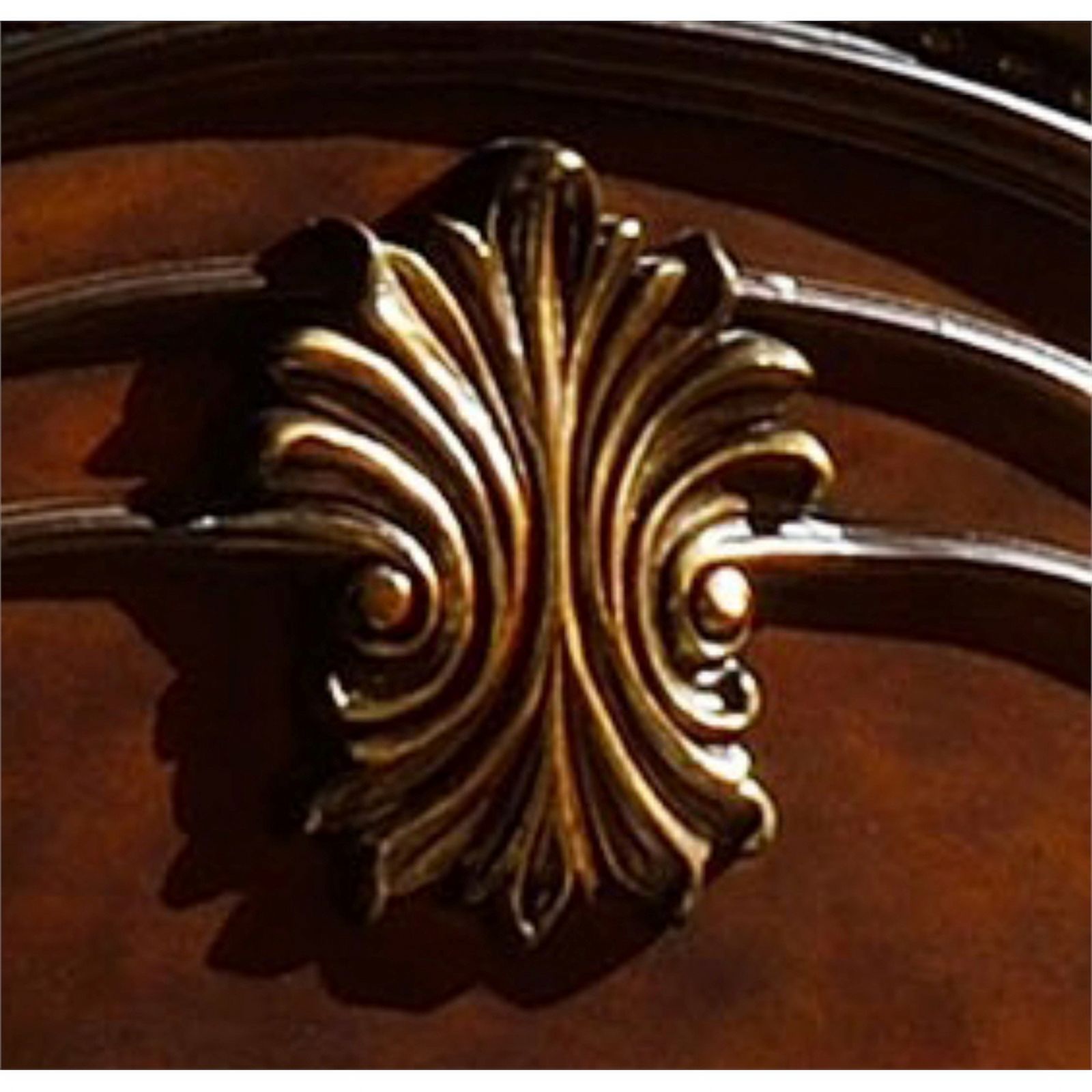 Pemberly Row Traditional Queen Bed Made with Wood in Dark Walnut