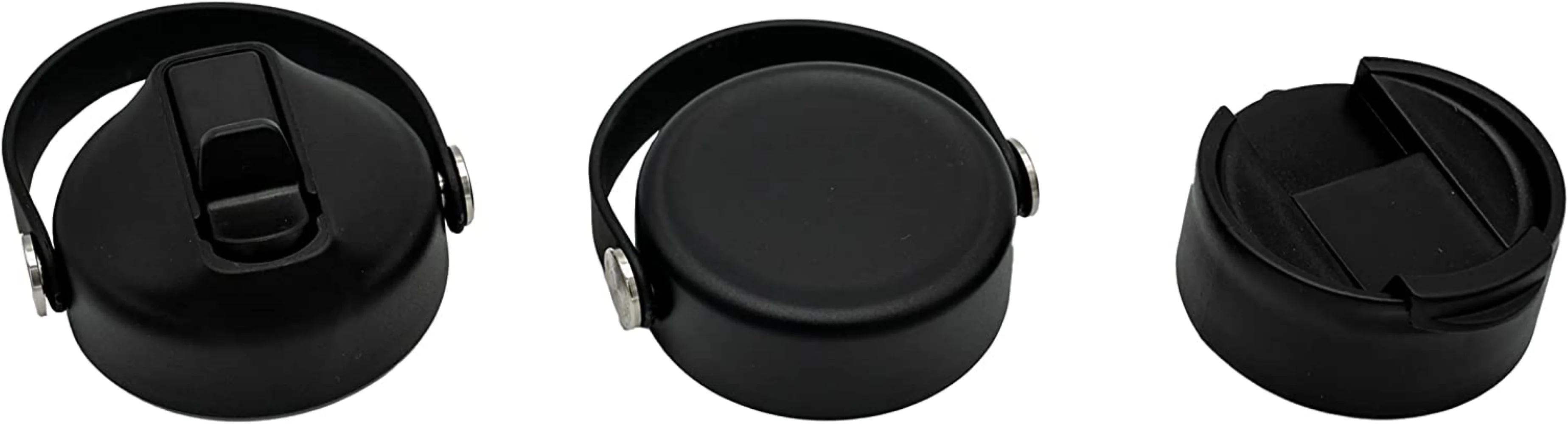 Vacuum Insulated Bottle with 3 Lids - Stainless Steel Thermally Insulated Flask - by Polerce (21 Oz, Aqua (Blue))