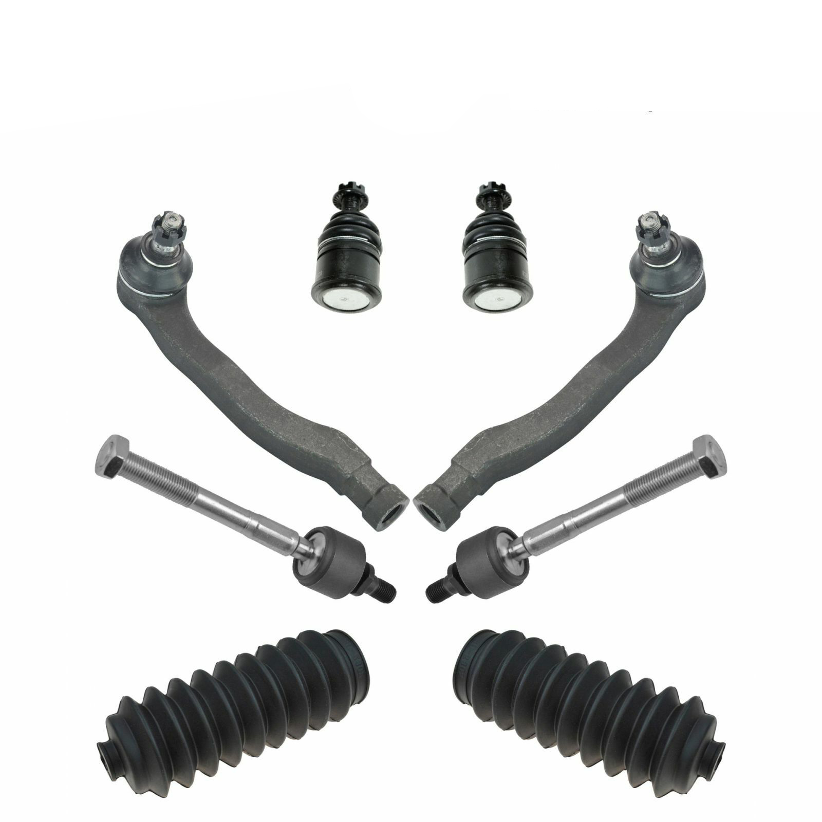 Teledu Front Tie Rod End Bellows Lower Ball Joints Steering Kit Set 8pc For Integra