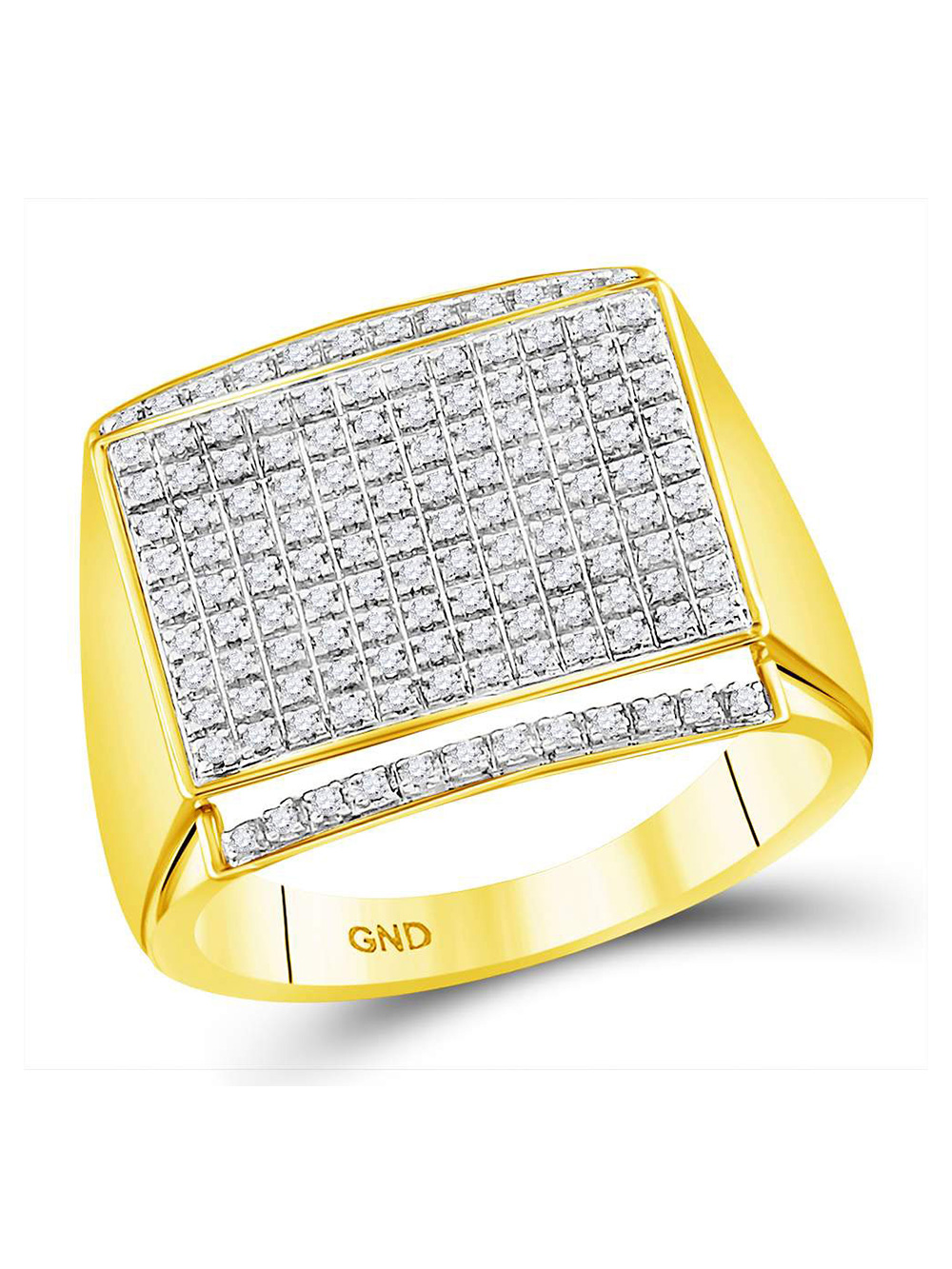 Diamond Princess 10k White Gold Brown Diamond Flower Cluster Bridal Ring 1/2 Cttw