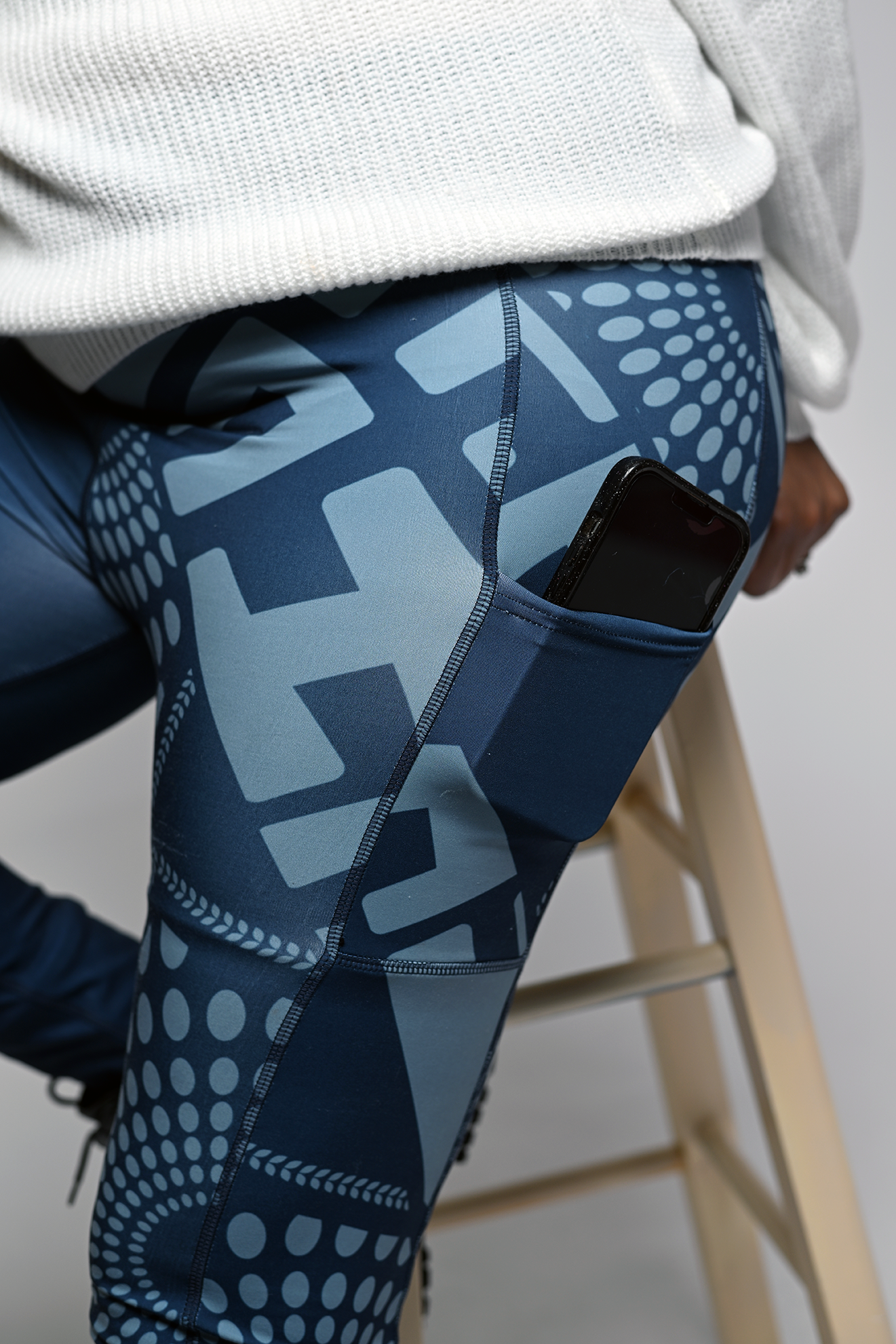 Howard University Bison Ankara Print Leggings