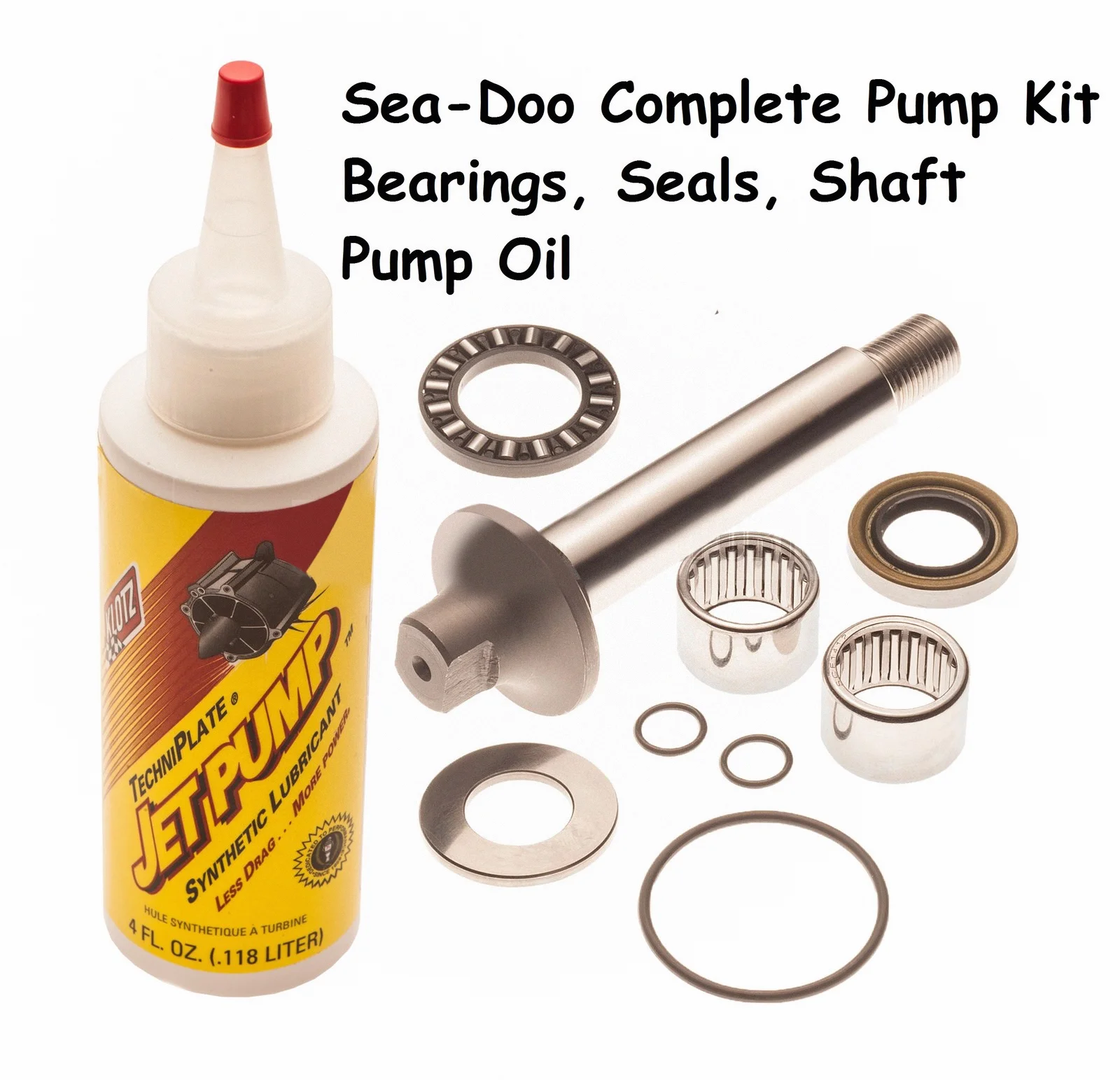 Sea Doo Complete Pump Rebuild Kit Shaft, Bearings And Oil 717 720 GTS GTI Le