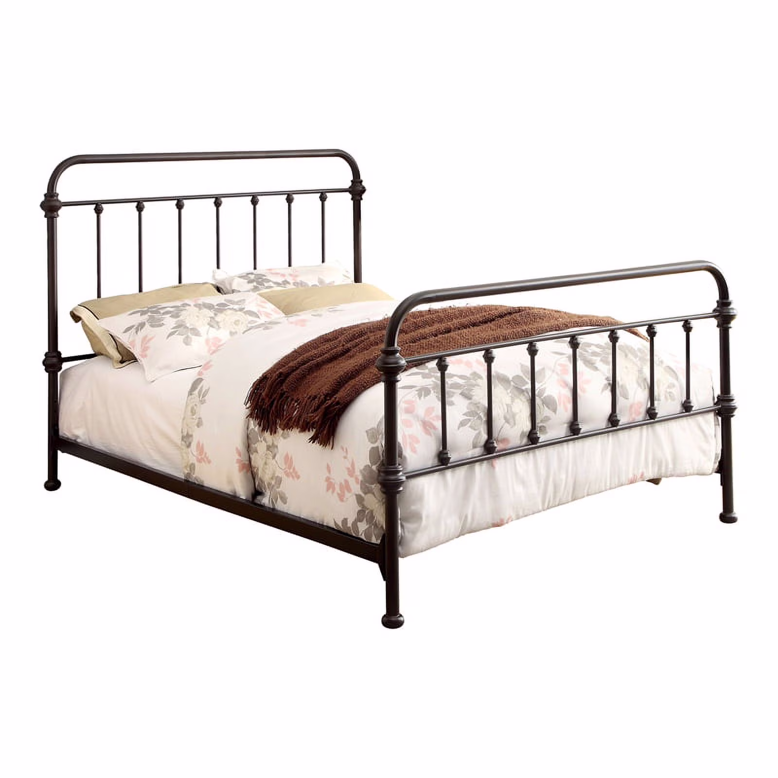 Furniture of America Celinda Metal Full Spindle Bed in Dark Bronze