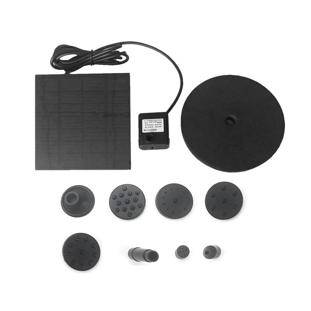 Solar Water Pump Birdbath Square Small Pond Garden Decoration Water-height 70cm DC30S-0710F