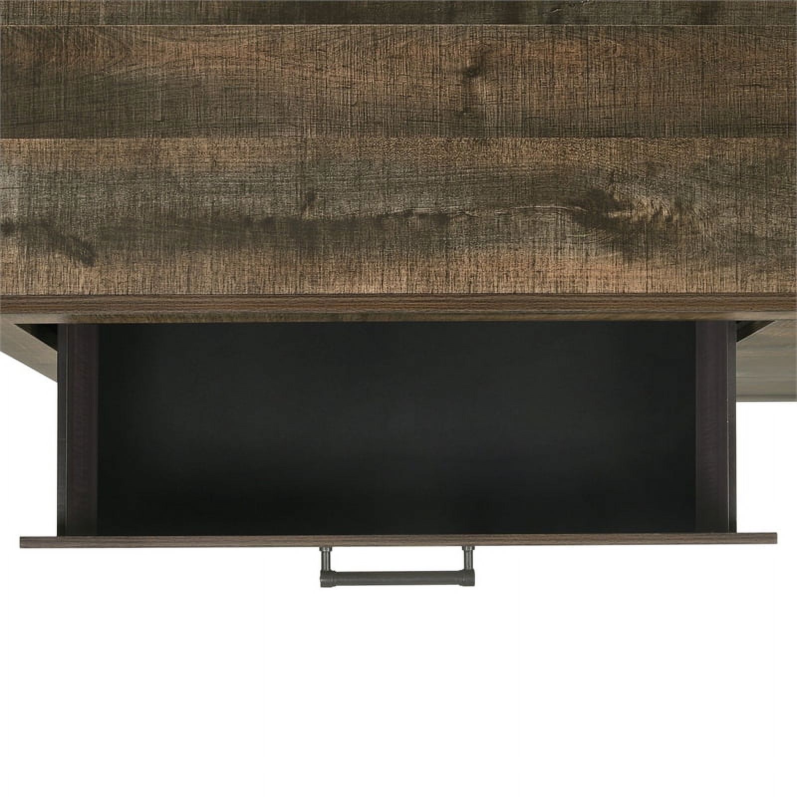 Beckett Twin Bookcase Panel 4PC Bedroom Set with Bluetooth