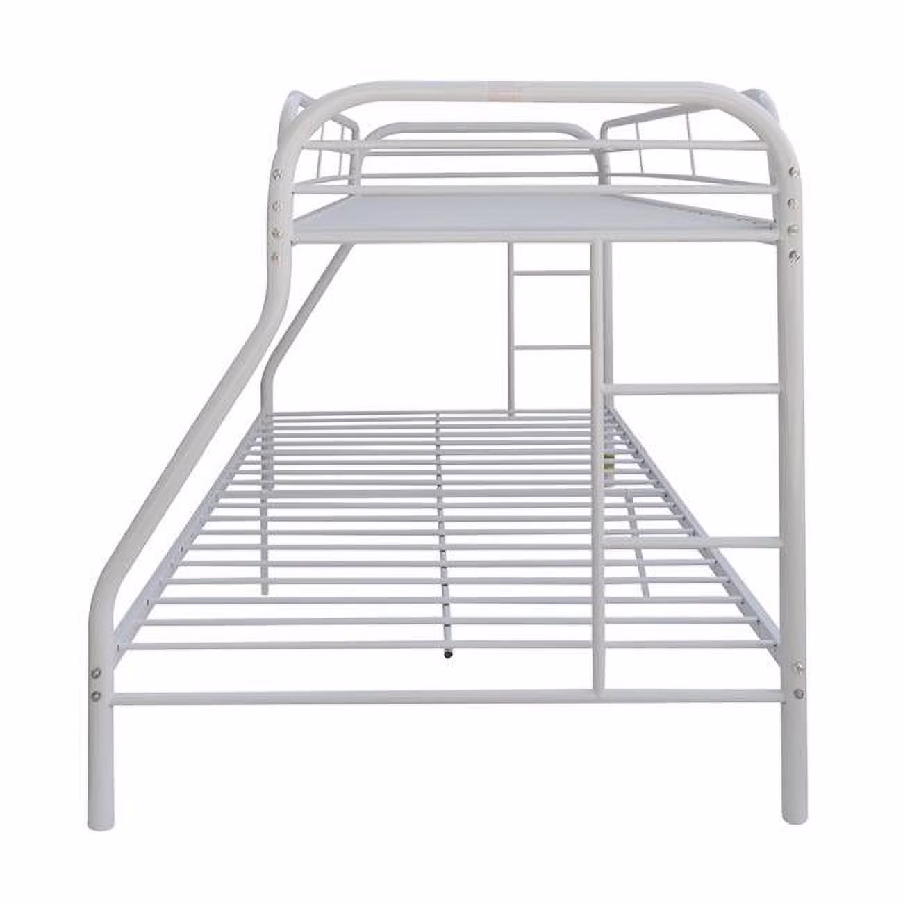 HomeRoots 403923 White Twin Over Full Size Size Bunk Bed