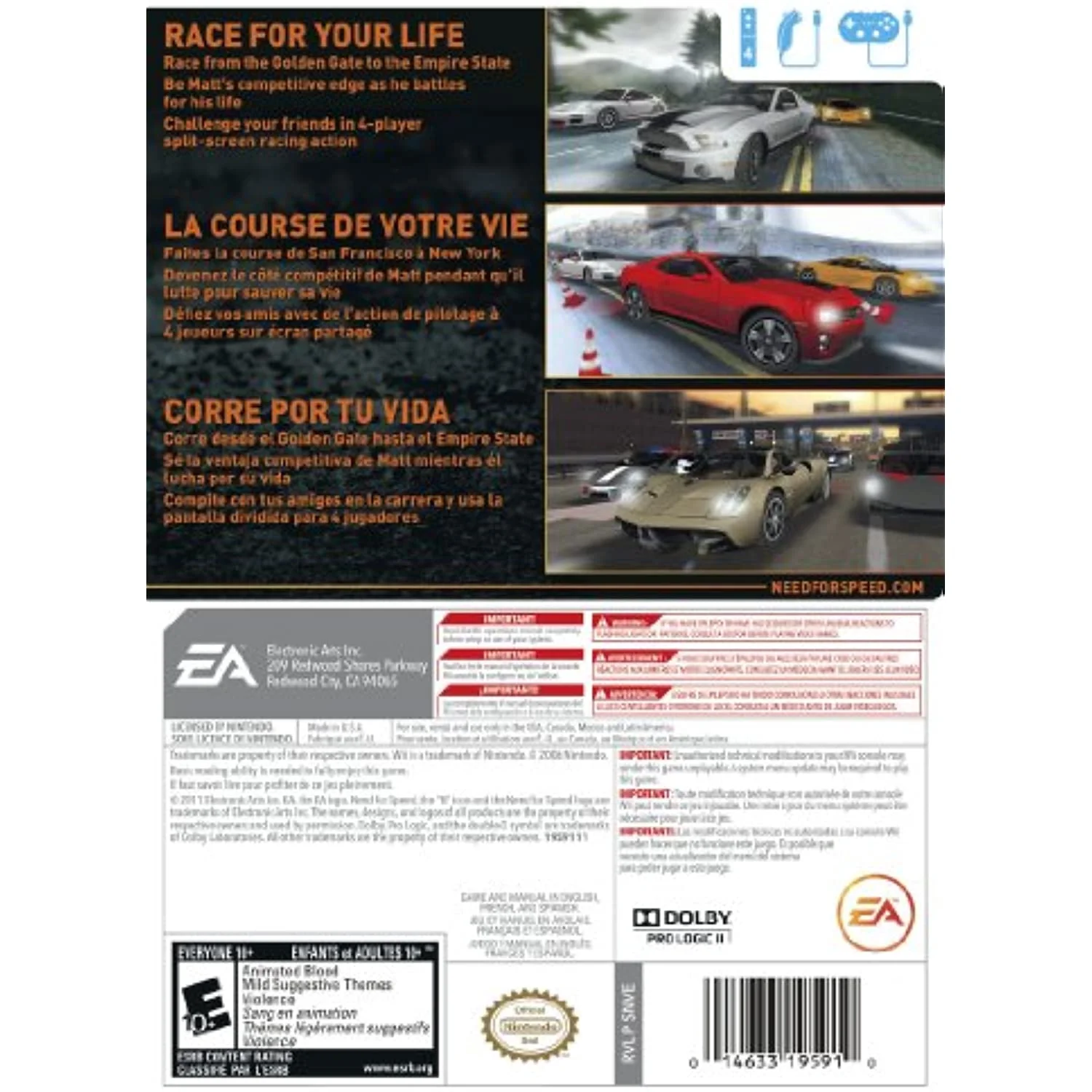 Need For Speed: The Run - Nintendo Wii