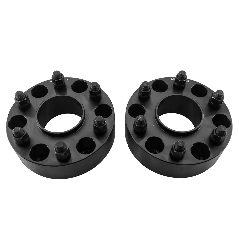 Kmowoo 2pieces Professional Hub Centric Wheel Adapters for Chevrolet 1988-2016 Cadillac 2012-2016 GMC 1988-2016 Black