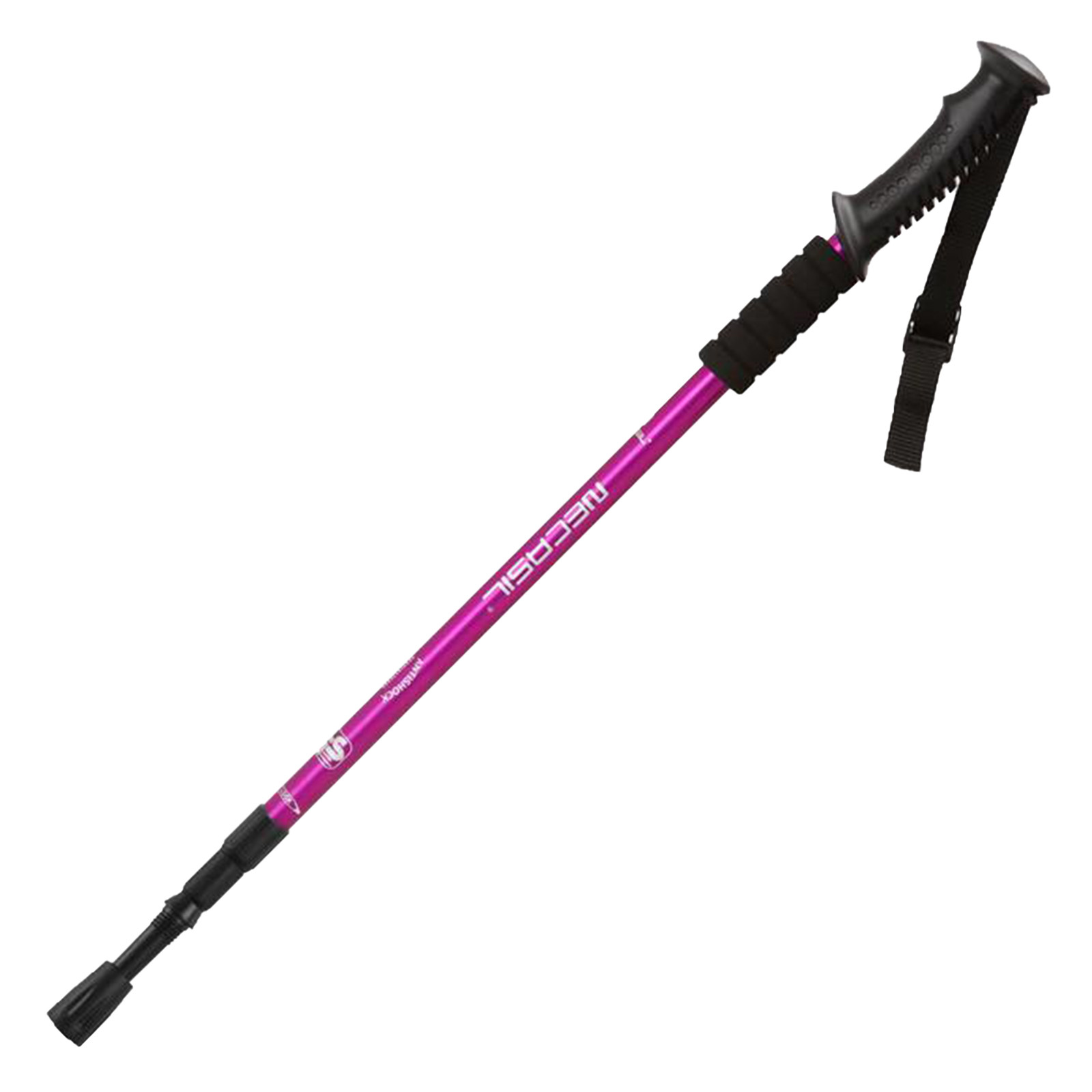 YOHOME Aluminum Alloy Straight Handle Trekking Pole Telescopic Shock
