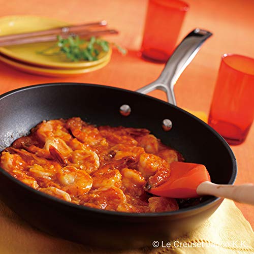 Le Creuset TNS Shallow Frying Pan 24cm Gas IH Oven Compatible Silicon Handle