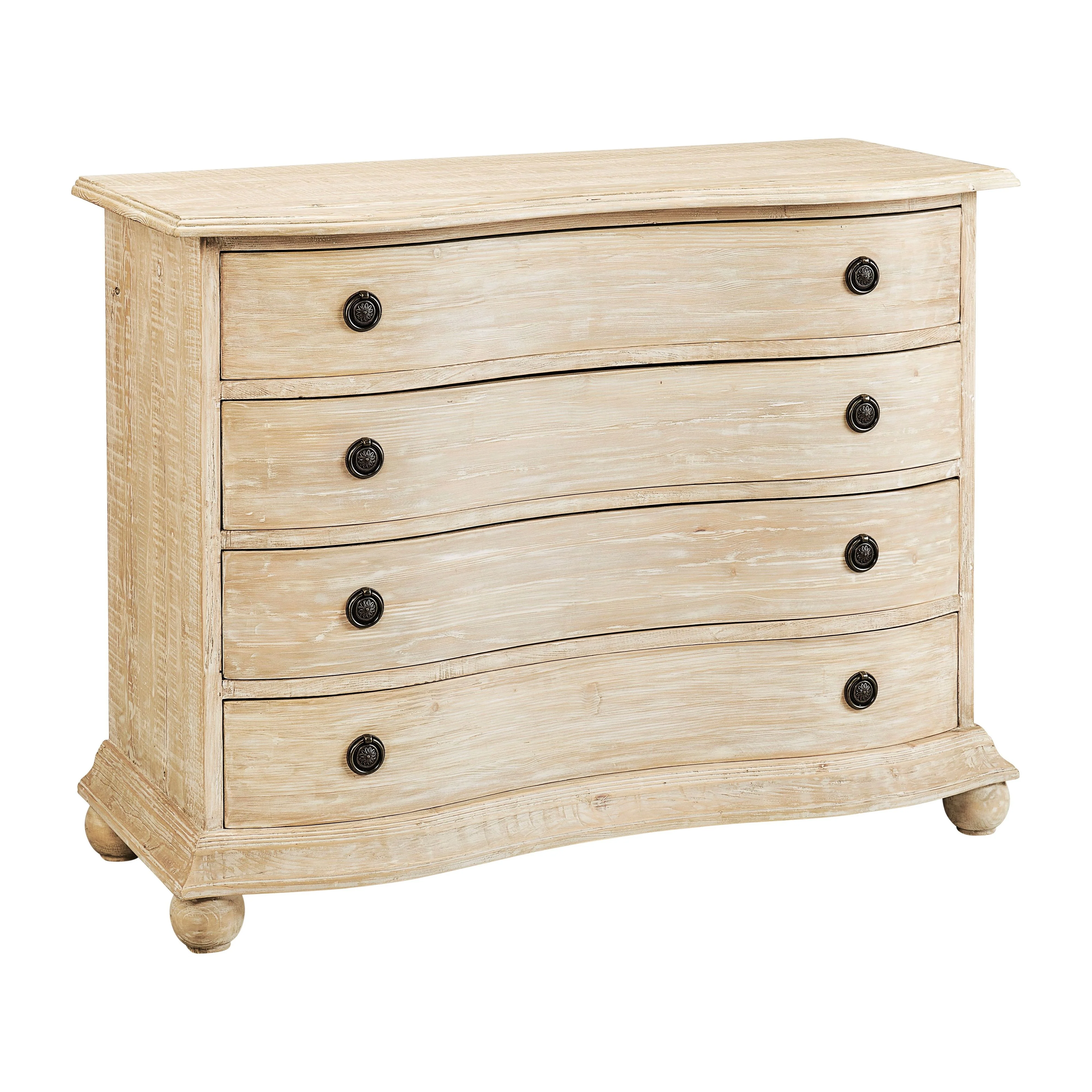 Palm Harbor 49-inch Reclaimed Pine Bowfront Chest of Drawers