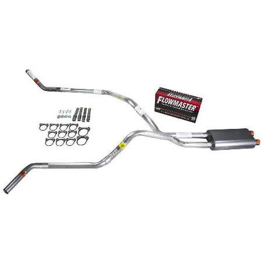 Silverado 96-99 dual exhaust 2.5 pipe Flowmaster 50  Corner exit