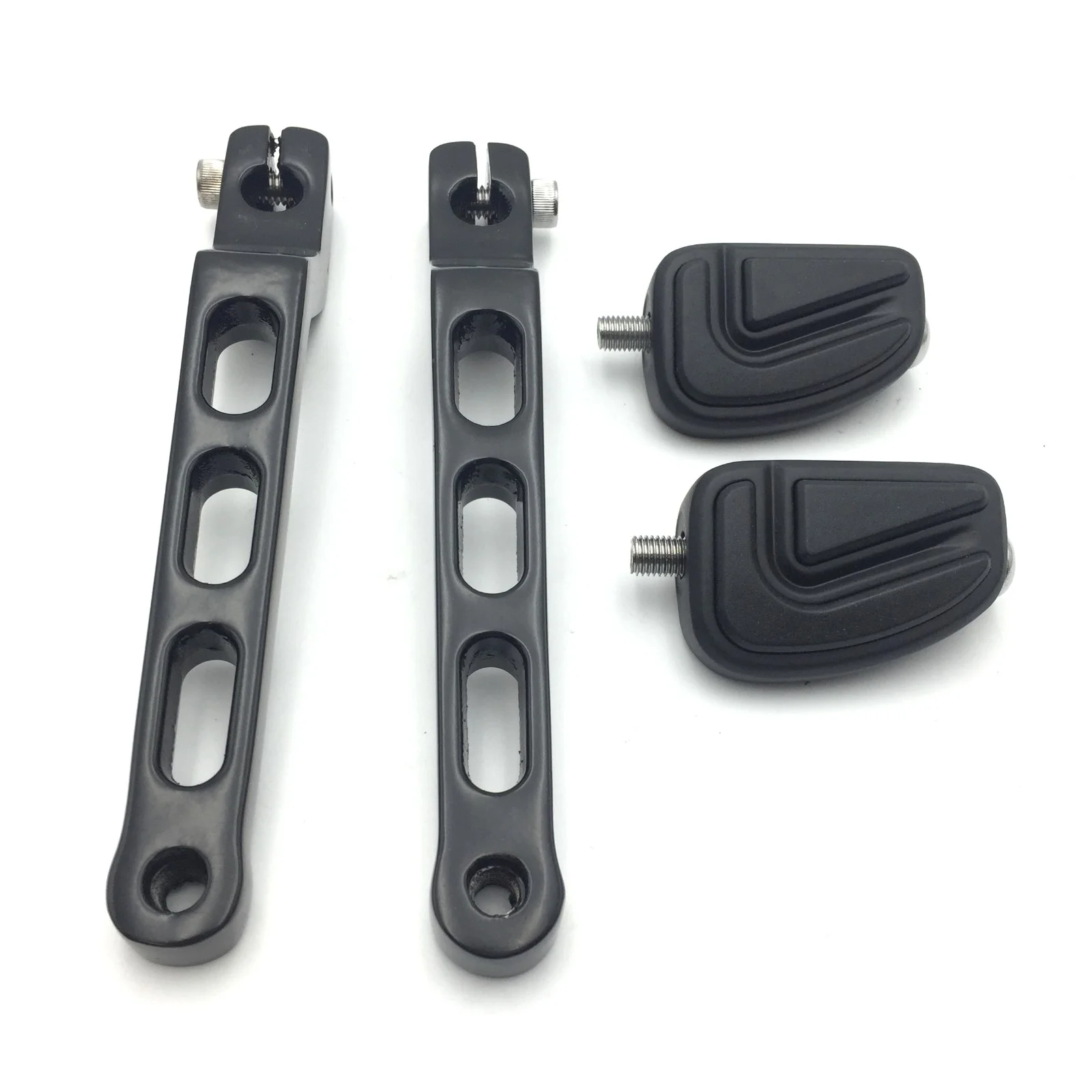 HTT Motorcycle Black Aluminum Heel/Toe Shift Levers with Airflow Shifter Pegs For Harley Davidson Electra Glide Sport FLHS 1988-2016