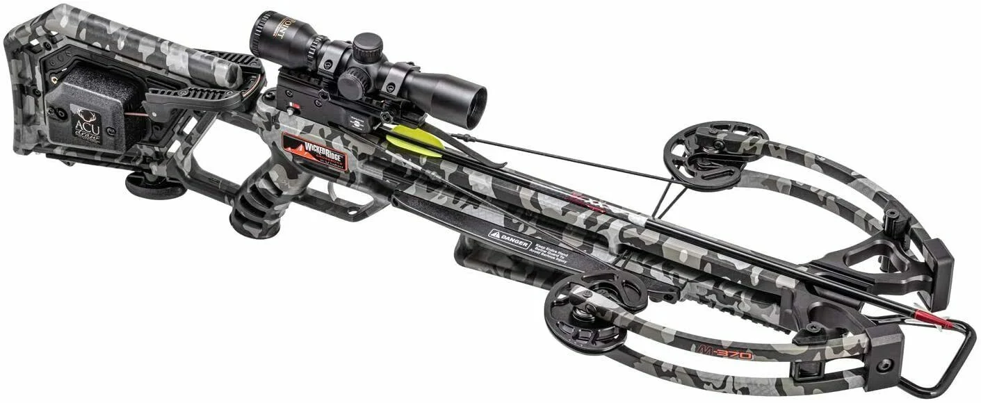 Wicked Ridge M-370 ACUdraw Crossbow with Multi-Line Scope 370 FPS