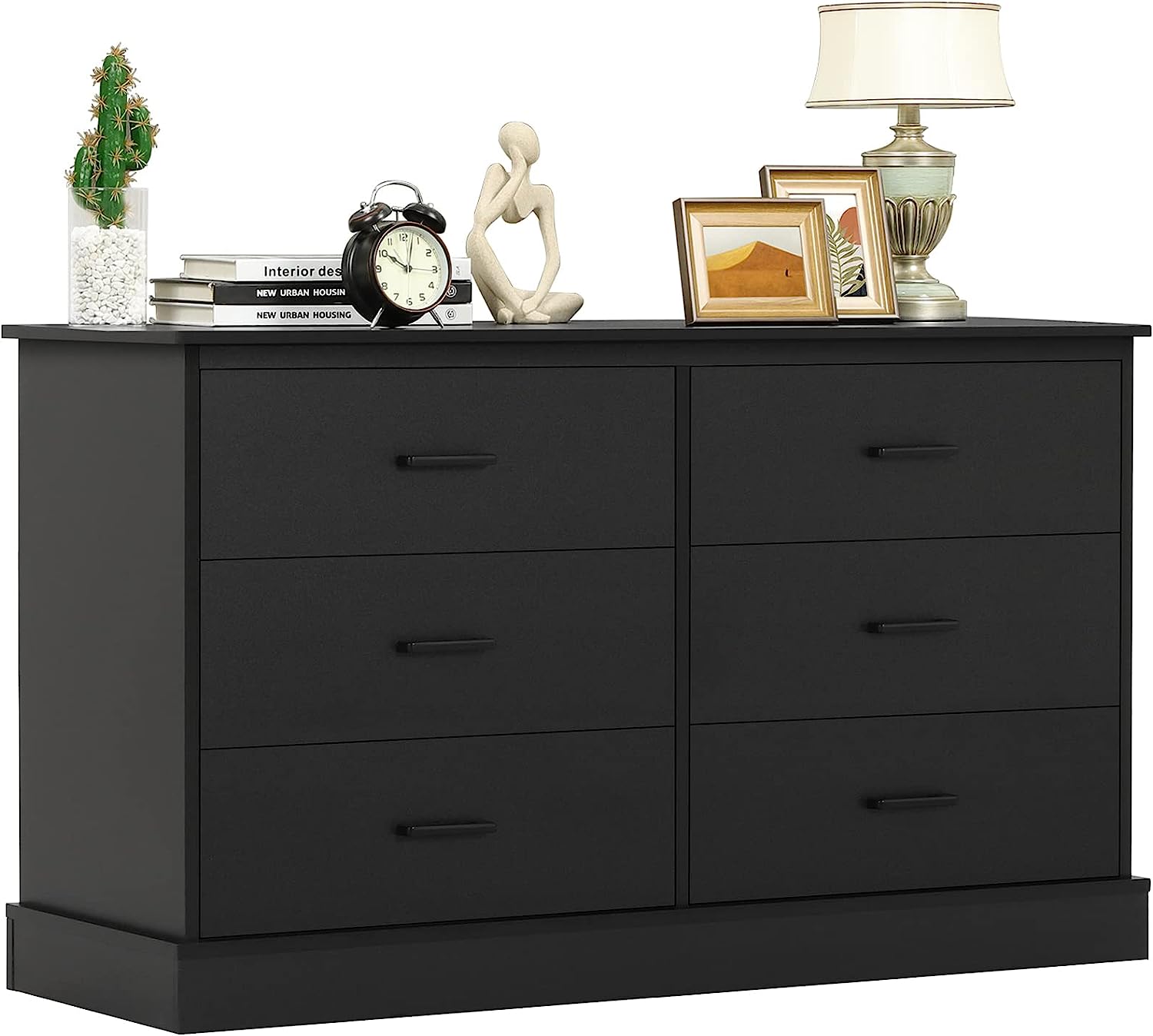 Popular Drawer Double Dresser  Wood Storage Tower Clothes Organizer  Large Storage Cabinet for Bedroom  Hallway  Entryway