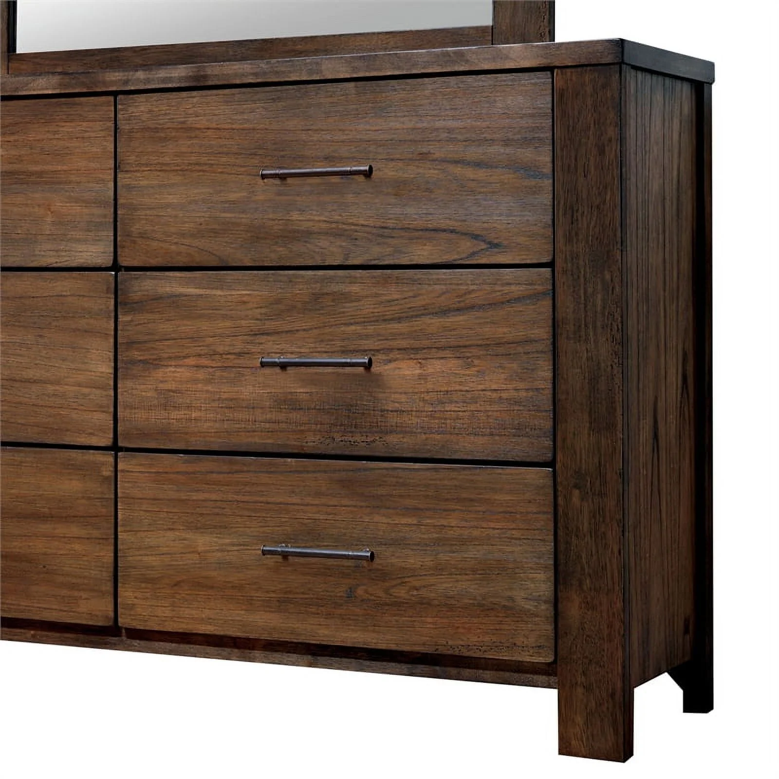 FOA Nangetti 3-Piece Oak Wood Bedroom Set - Cal King + Nightstand + Dresser