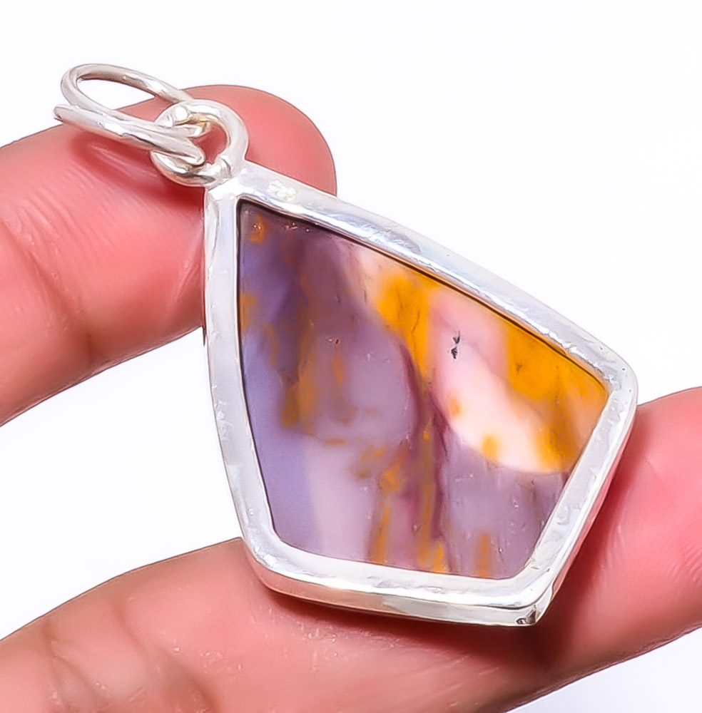 Mookaite - Australia Handmade Gemstone 925 Silver Plated Pendant 1.95