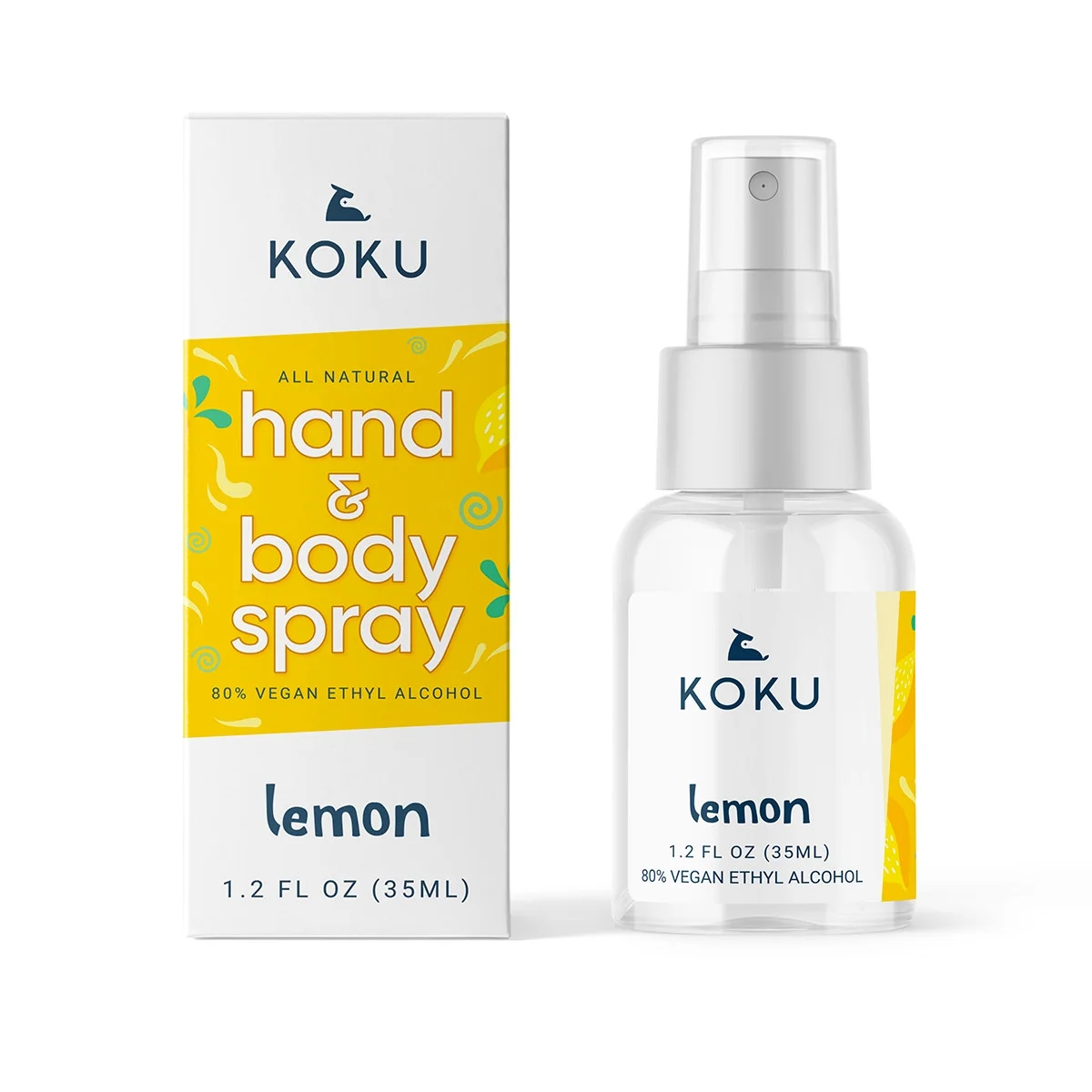 Citrus Set 5 - Pack of 12 Lemon-Lime-Mandarin Orange Scented Hand Sanitizer Spray 12x1.2 Fl. Oz. (Four of Each)