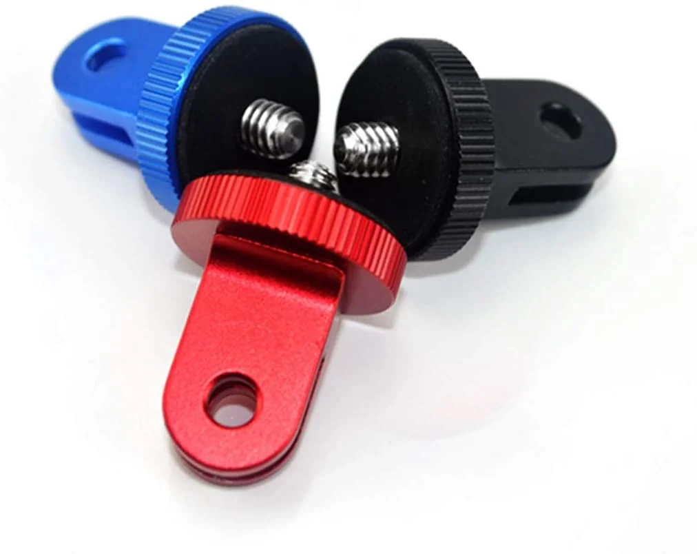 Aluminum Tripod Mount Adapter Screw Mount Compatible with GoPro Hero 9, 8, 7, 6, 5, 4, Session, 3+, 3, 2, 1, Fusion,