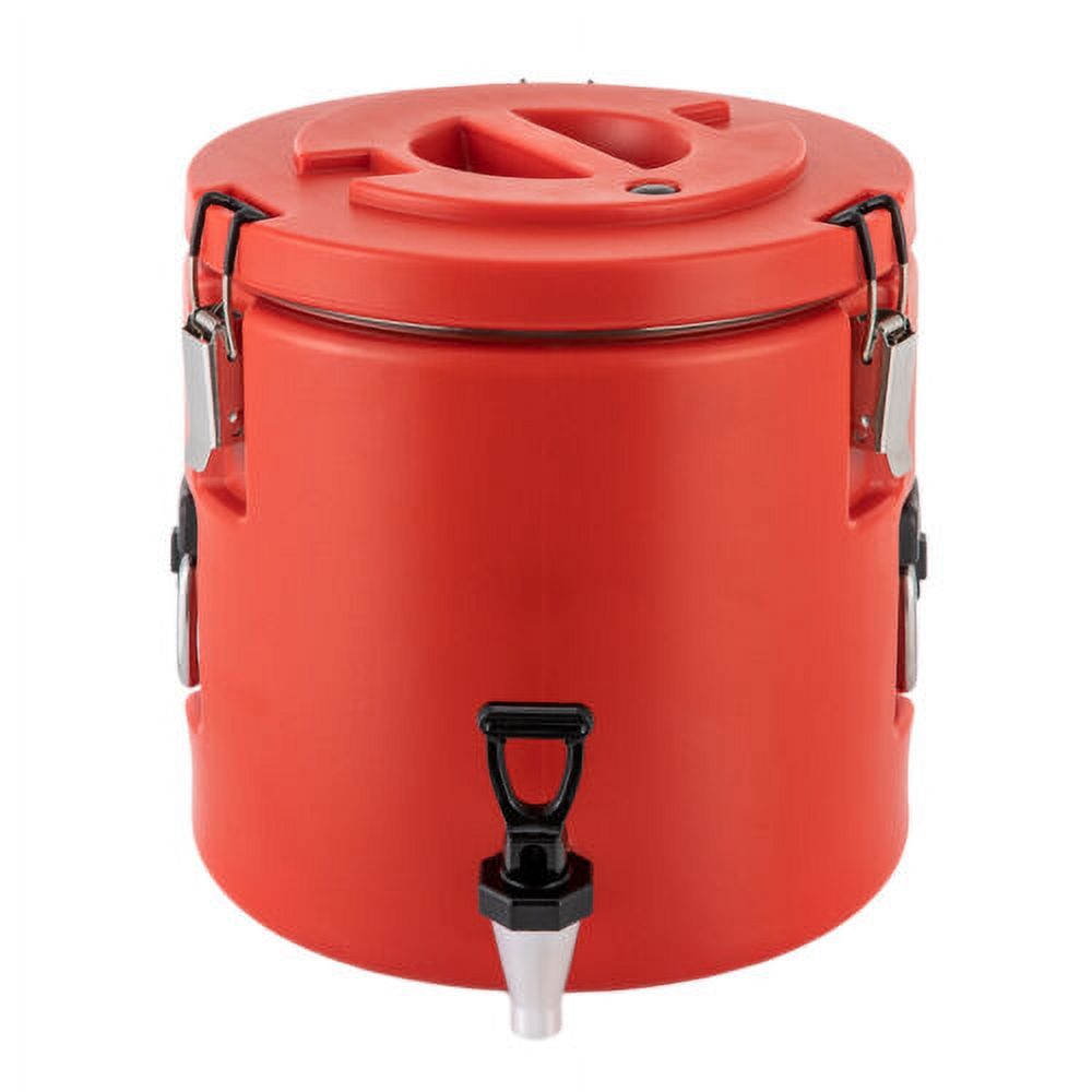 3.9Gal Insulated Beverage Dispenser Hot & Cold Drink Dispenser Stainless Steel