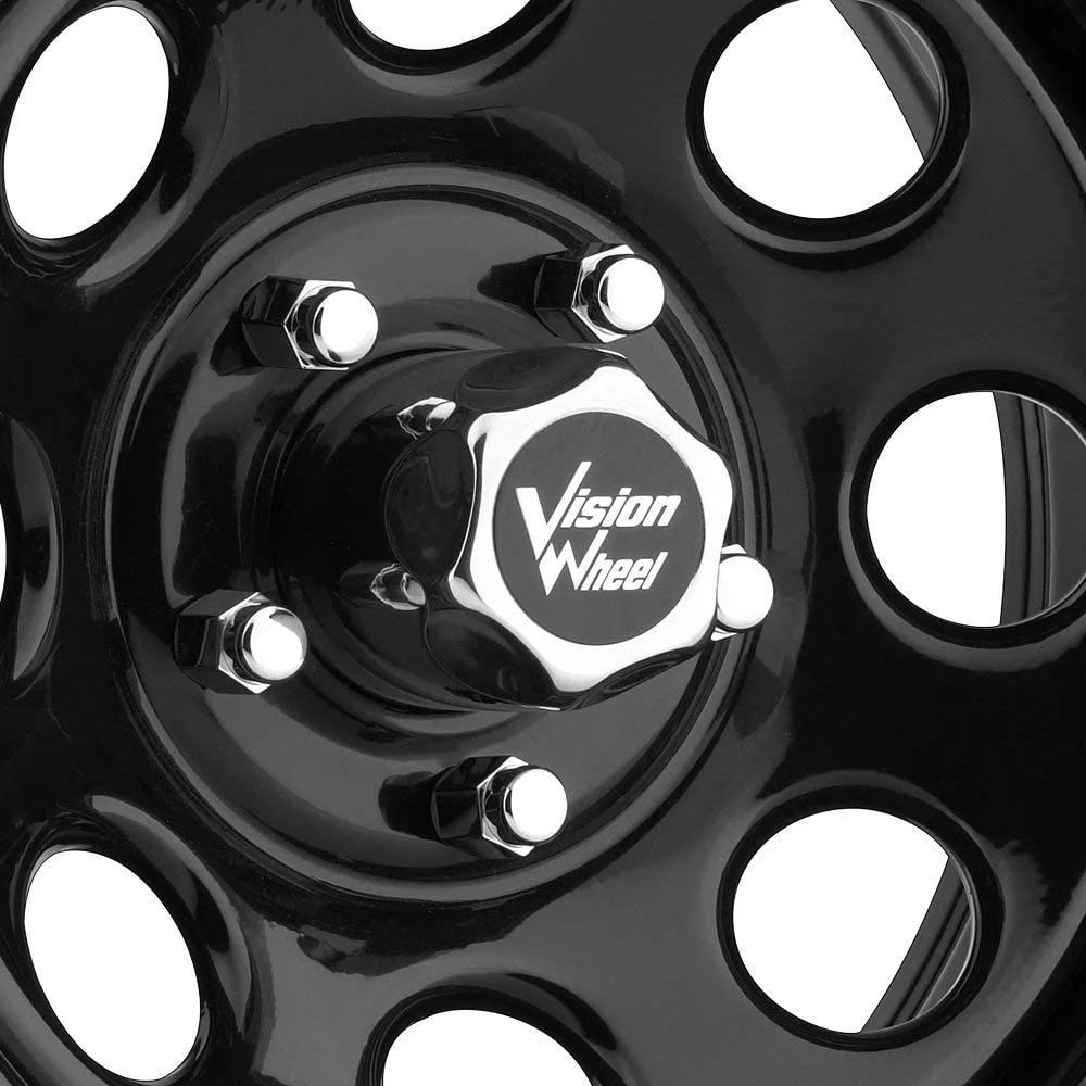 15x8 Vision 85H Soft 8 Gloss Black 5x139.7 5x5.5 ET-19 Wheel Rim