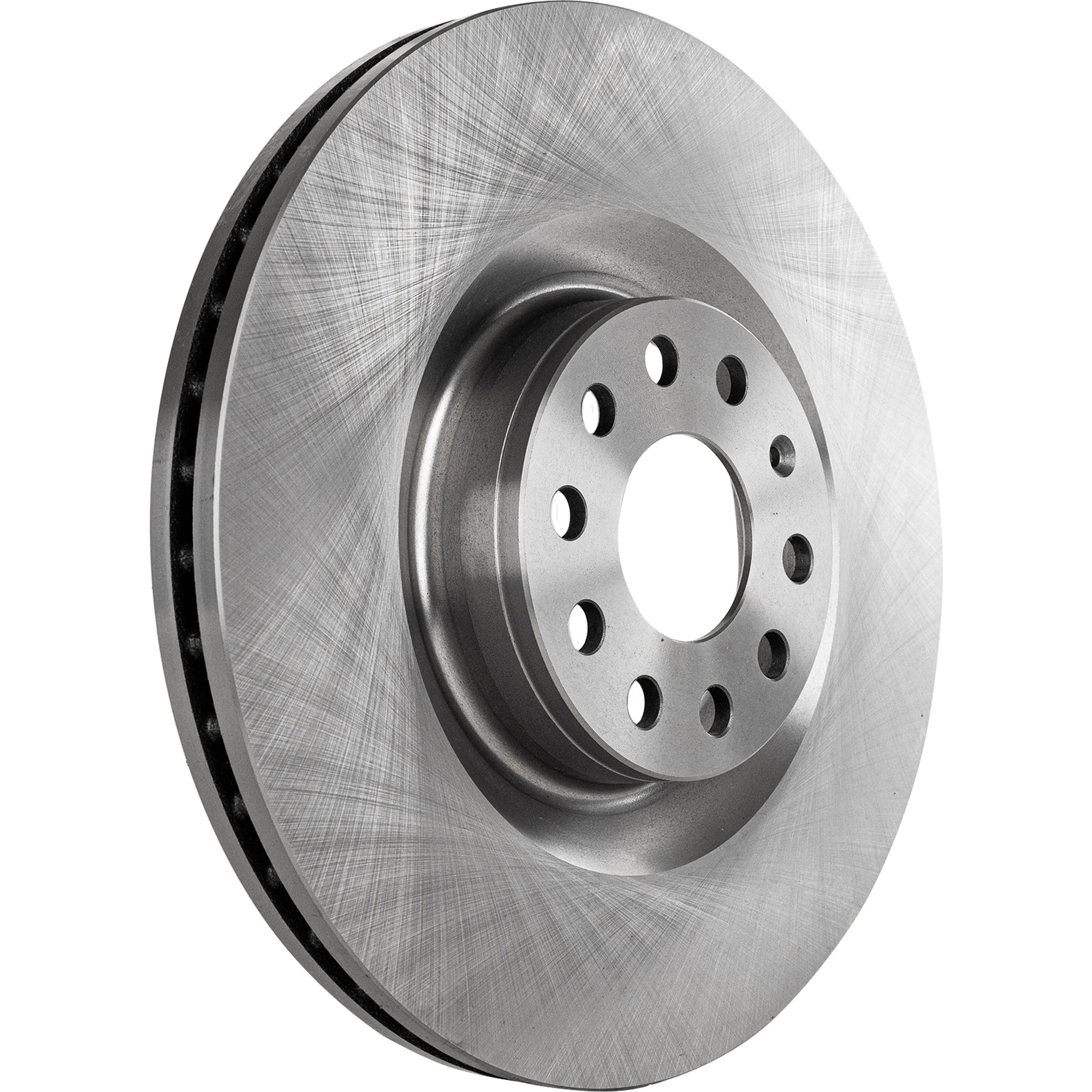 Front Side Brake Disc Plain Surface Vented Pro-Line Series fits 2006-2010 Volkswagen Passat