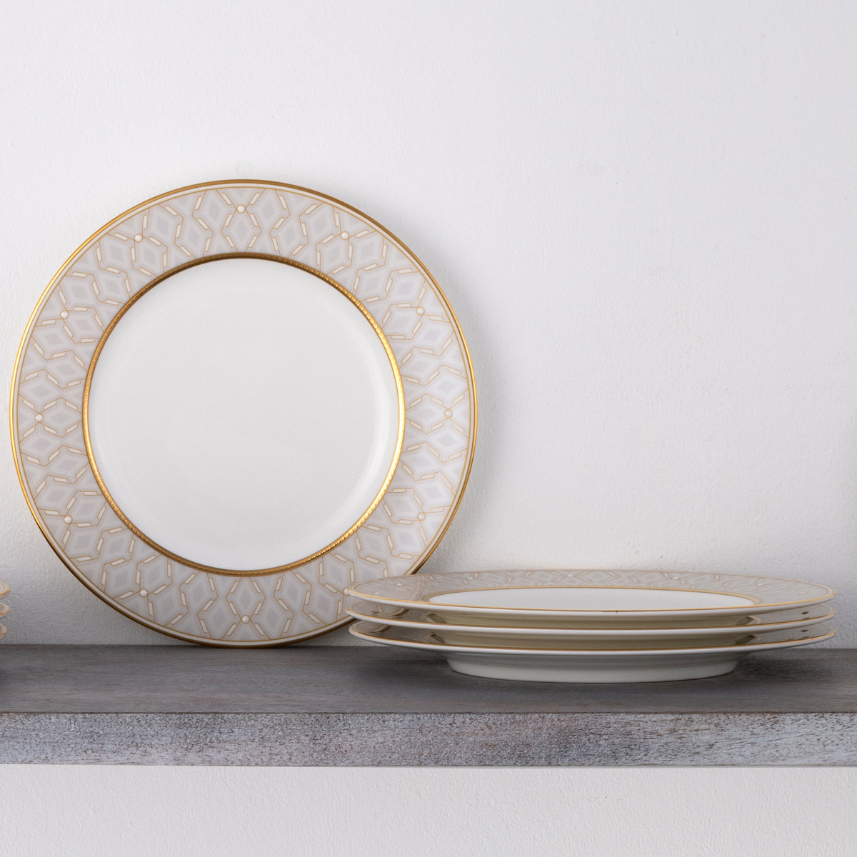 Noritake Noble Pearl Set of 4 Salad Plates