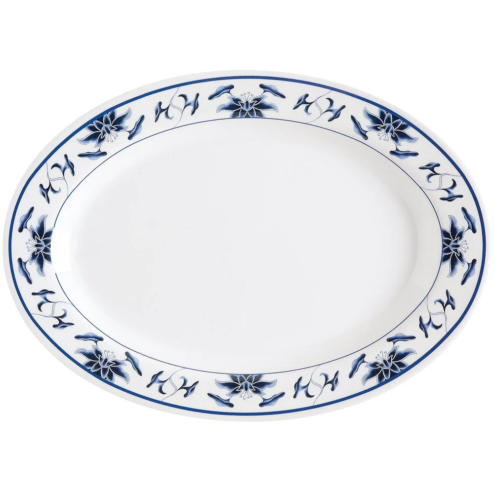 G.E.T. Heavy-Duty Plastic Serving / Dinner Platter, 12.25
