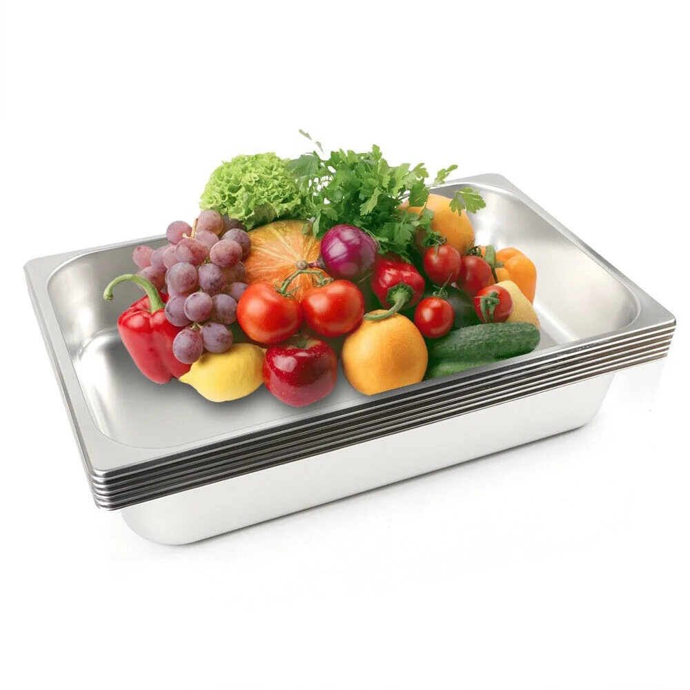 TFCFL 6-Pan Steam Table Pots Large Capacity 4