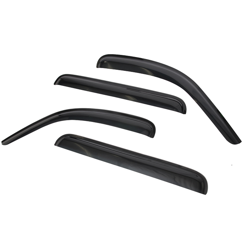 Ikon Motorsports Compatible with 08-14 Jeep Liberty Acrylic Window Vent Visor Deflector Rain Guard 4Pc Outside Mount 2008 2009 2010 2011