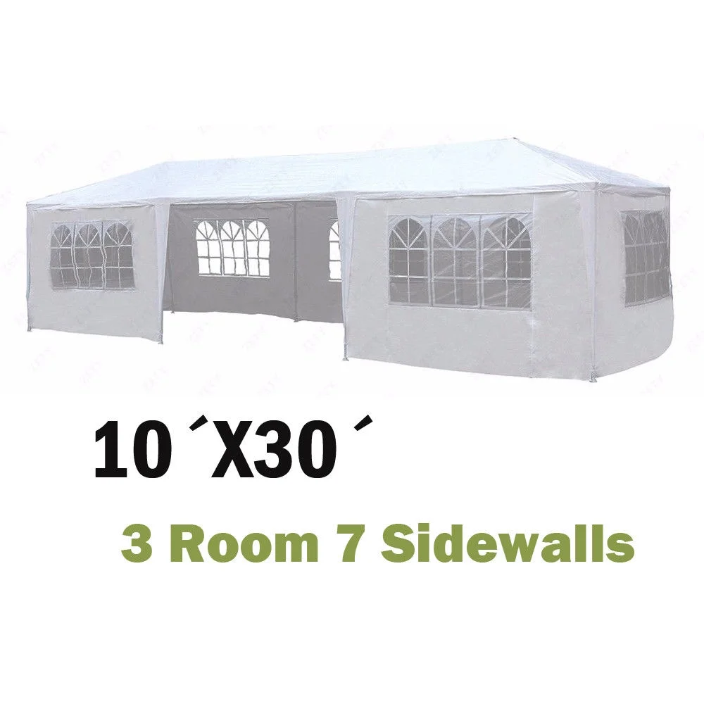Zimtown 10'x 30' Party Wedding Outdoor Patio Tent w/7 Canopy Heavy duty Gazebo Pavilion Event