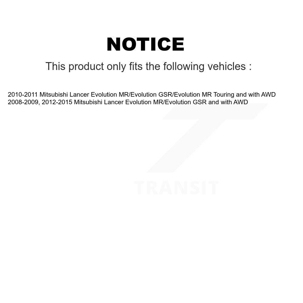 Transit Auto - Front Wheel Bearing And Tie Rod End Kit For Mitsubishi Lancer K7T-100237