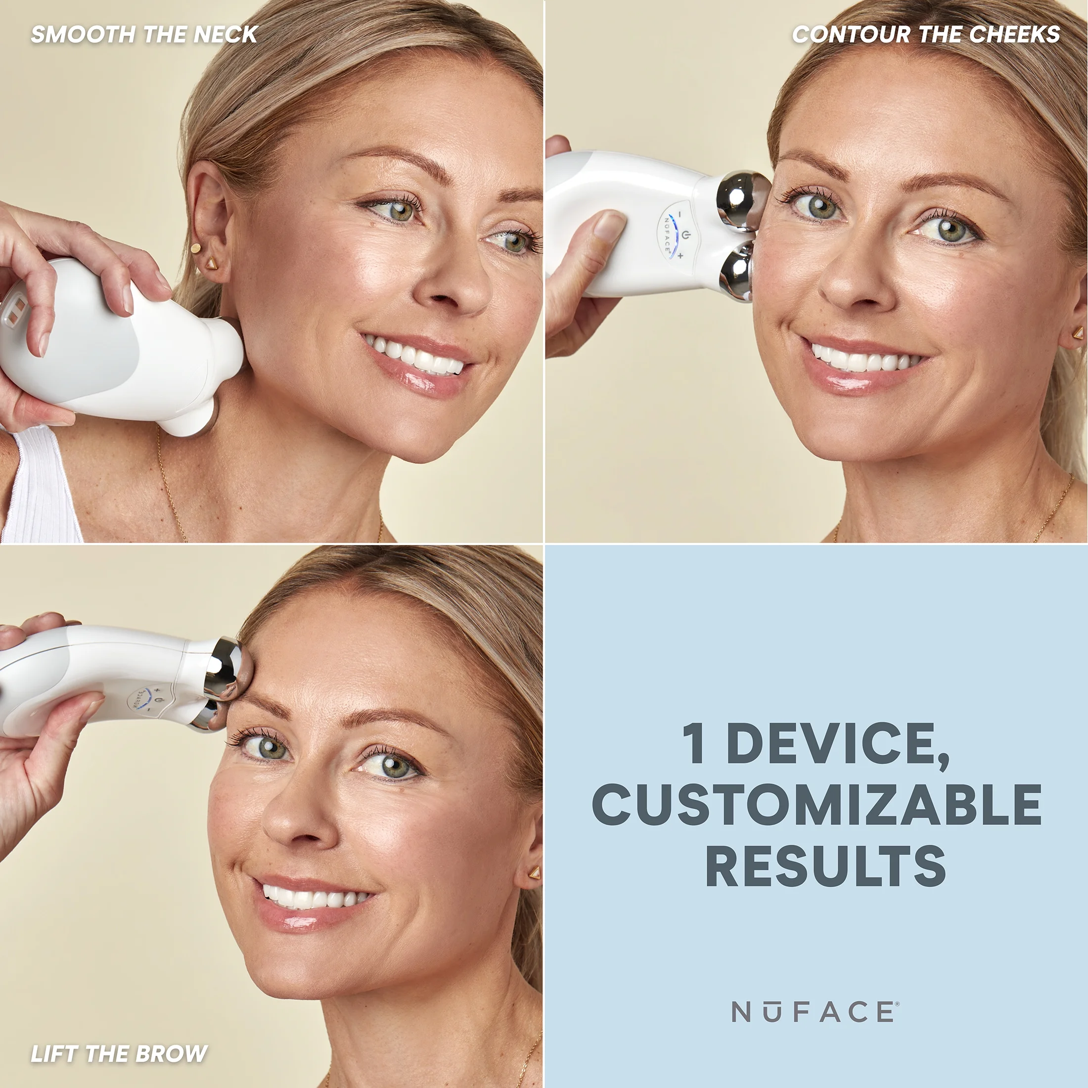 NuFACE Mini Facial Toning Device - Starter Kit with Hydrating Aqua Gel