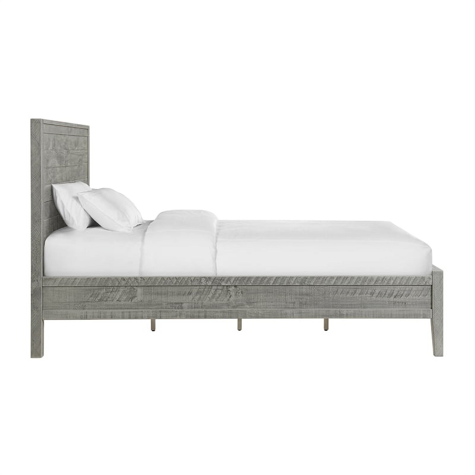 Arden Panel Wood Queen Bed/Driftwood Gray
