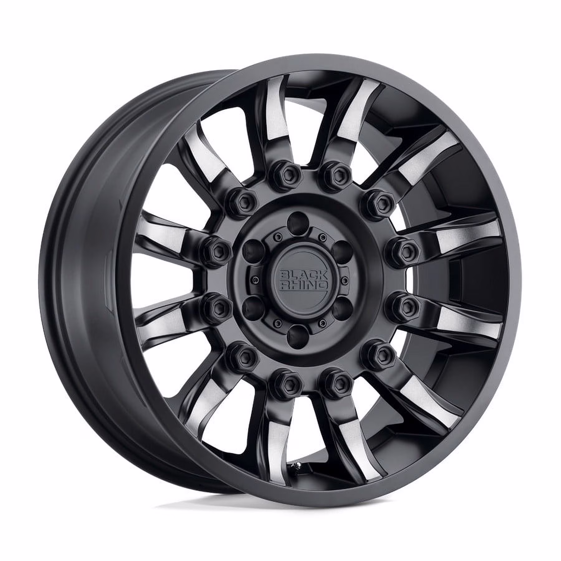 Black Rhino Cast Aluminum Rim BRMSN 20X11.5 6X5.5 M-BLK-MCH-DDT -44MM, 2015MSN-46140M12