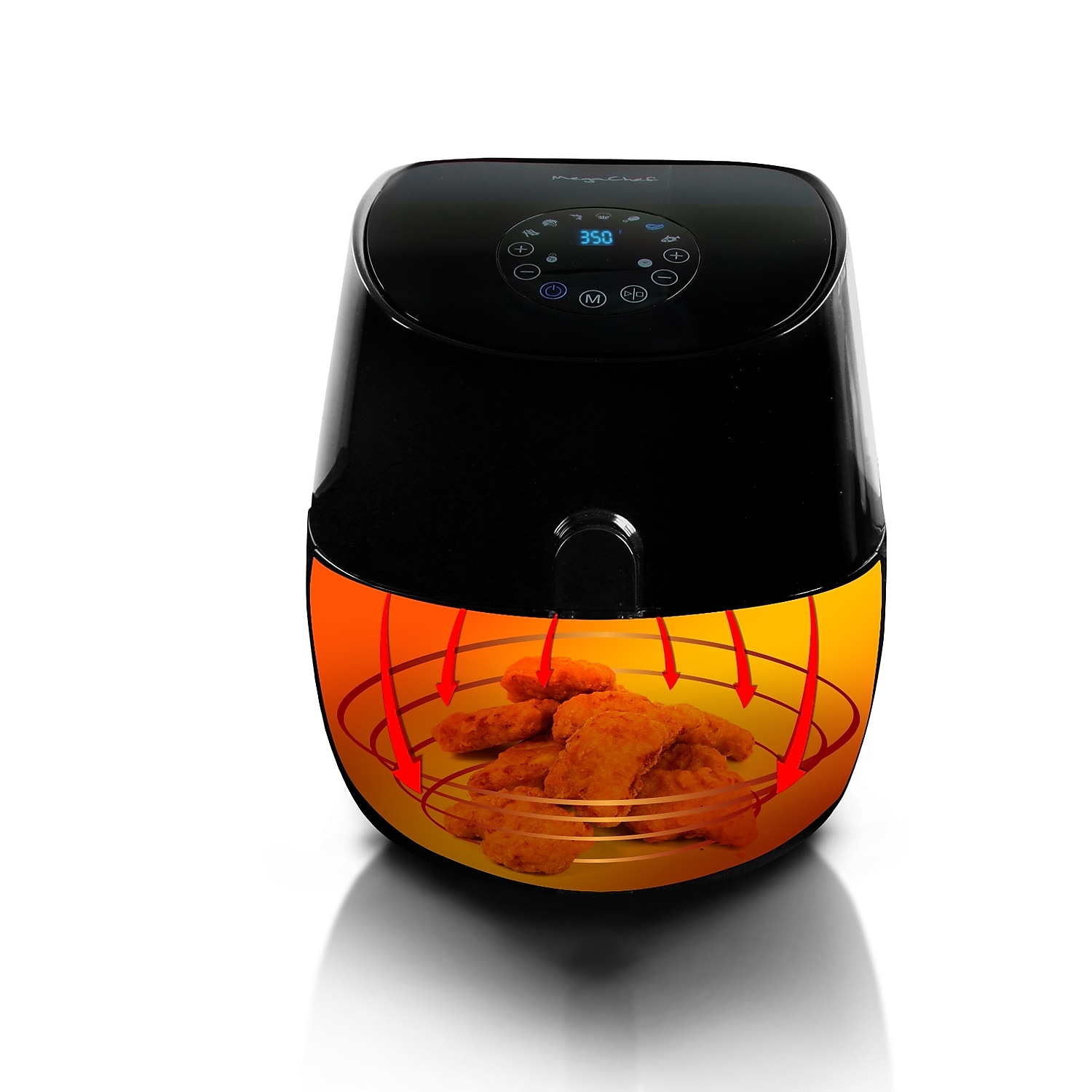 MegaChef 3.3 Liter Air Fryer Red (936101731M)