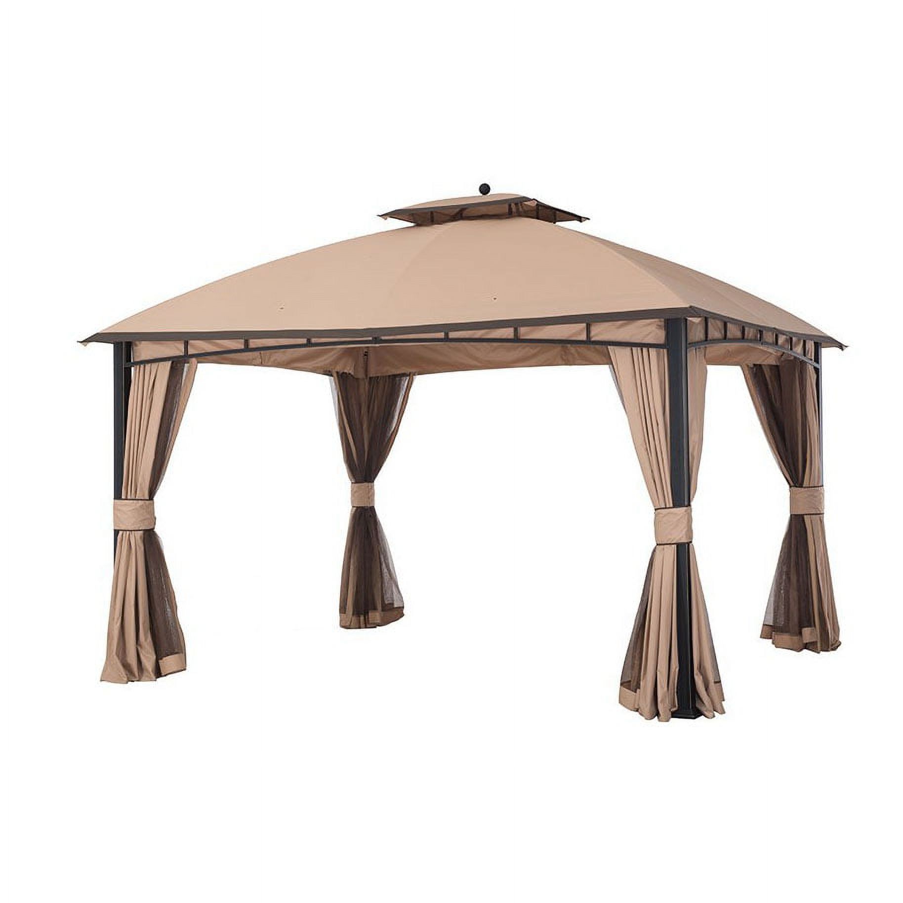 Garden Winds Replacement Canopy and Netting for the Mirage Gazebo, Riplock 350