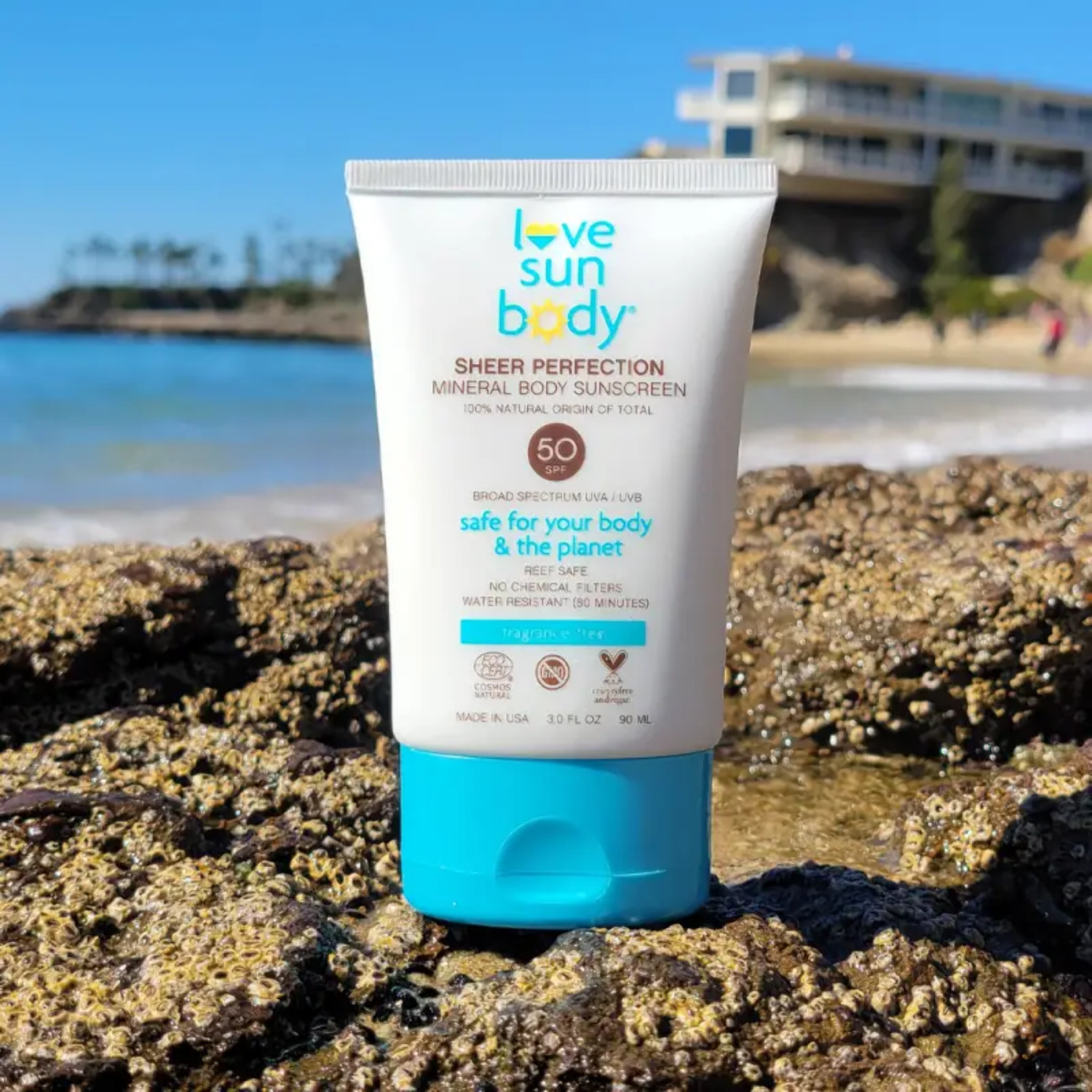 Love Sun Body Sheer Perfection Mineral Body Sunscreen SPF50 Fragrance-Free 90ml