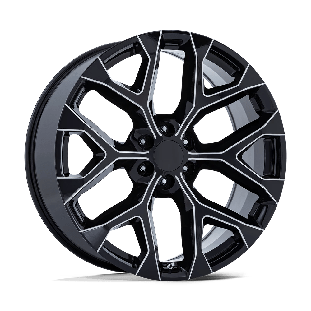 PERFORMANCE REPLICAS PR177 22X9 6X139.7 Offset 24 Gloss Black Milled (Qty of 1)