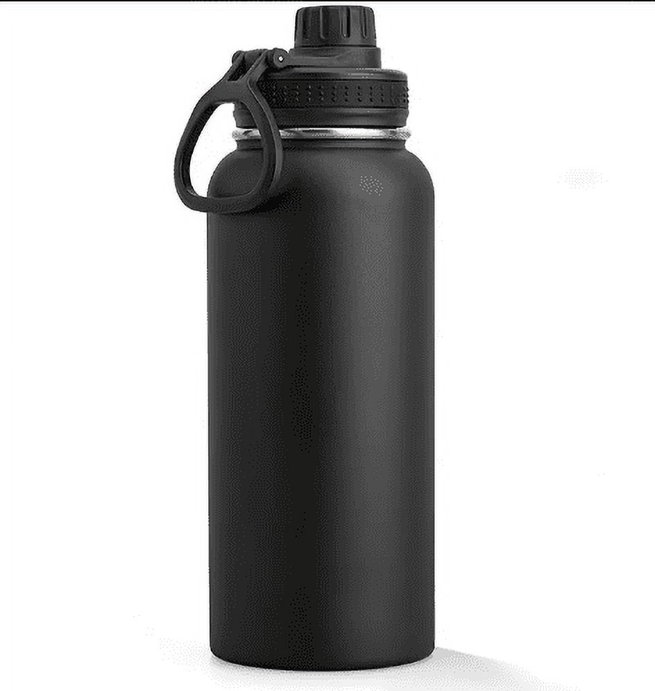Insulated 1000ml Water Sport Bottle Double Wall Vacuum With Leakproof Spout Lid