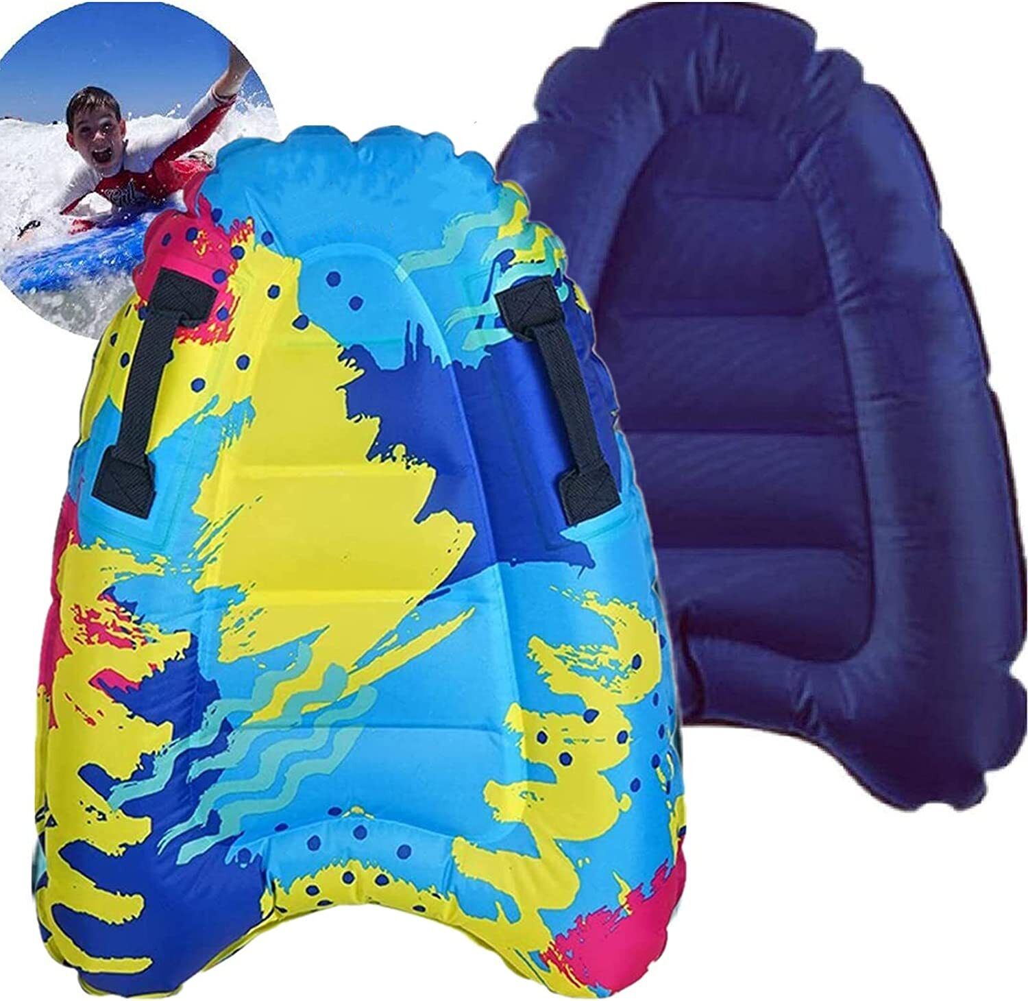 Inflatable Foldable Floating Bed Float Surfboard Beach Swimming Pool Raft Water