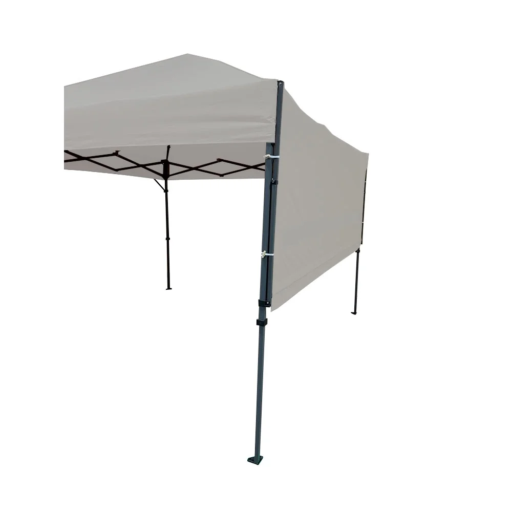 Garden Winds Replacement Canopy Top Cover Compatible with The MasterCanopy 10' X 10' with Double Awnings - RipLock 350 - Slate Gray