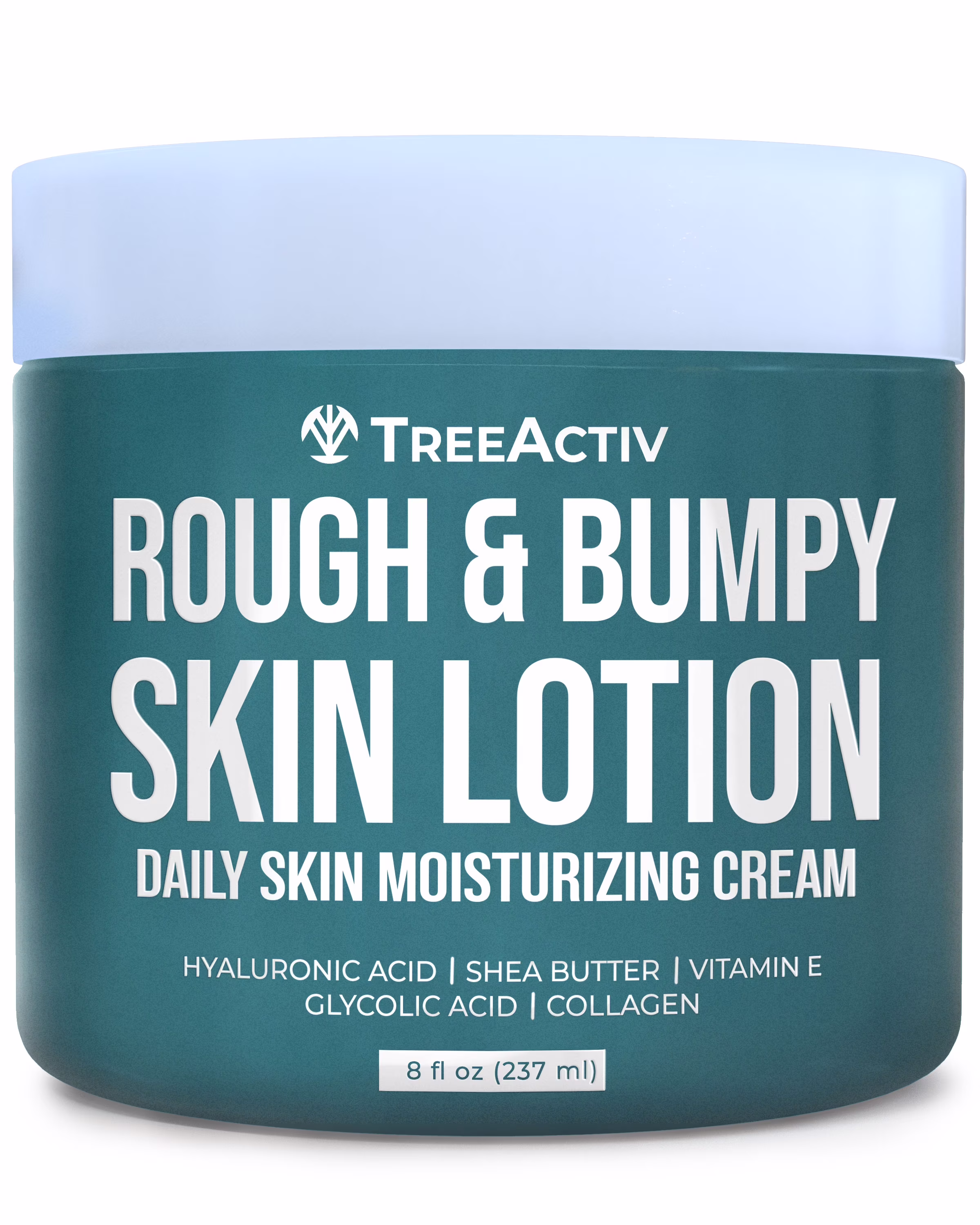 TreeActiv Rough and Bumpy Skin Lotion 8 fl oz, Hyaluronic Acid, Shea Butter & Vitamin E
