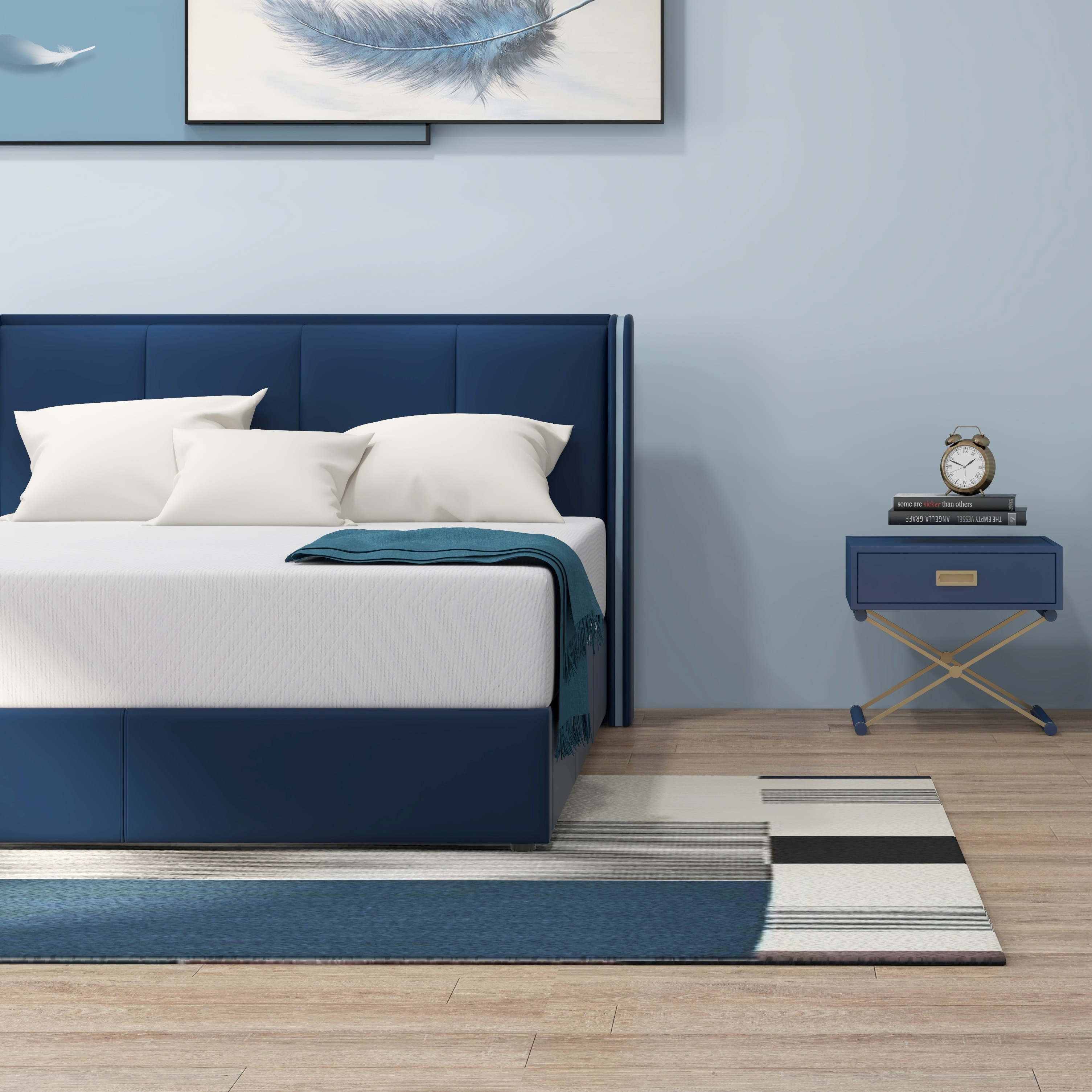 iululu 10 INCH Memory Foam Mattress Bed in a Box, Medium, Green Tea and Cooling Gel Infused Queen